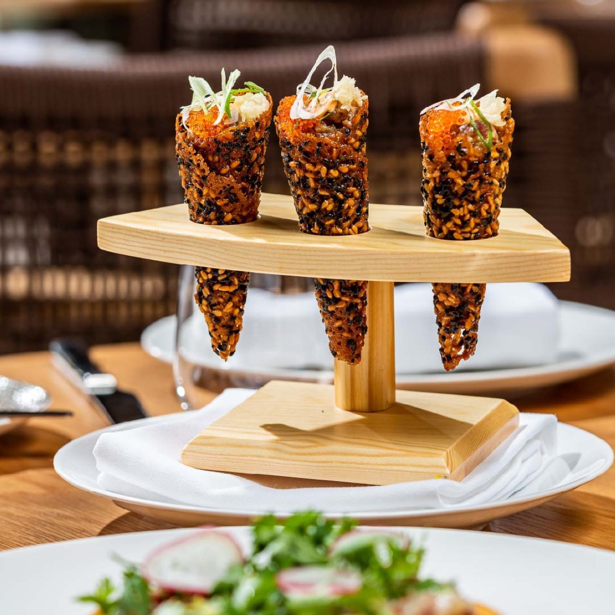 Spago Tuna Tartare Cones