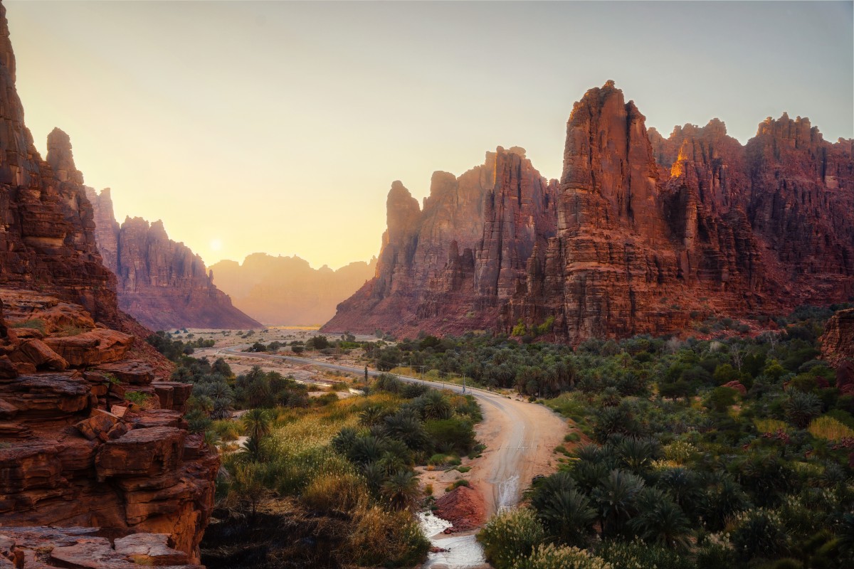 A trek through Wadi al Disah will keep you cool even during hotter months.