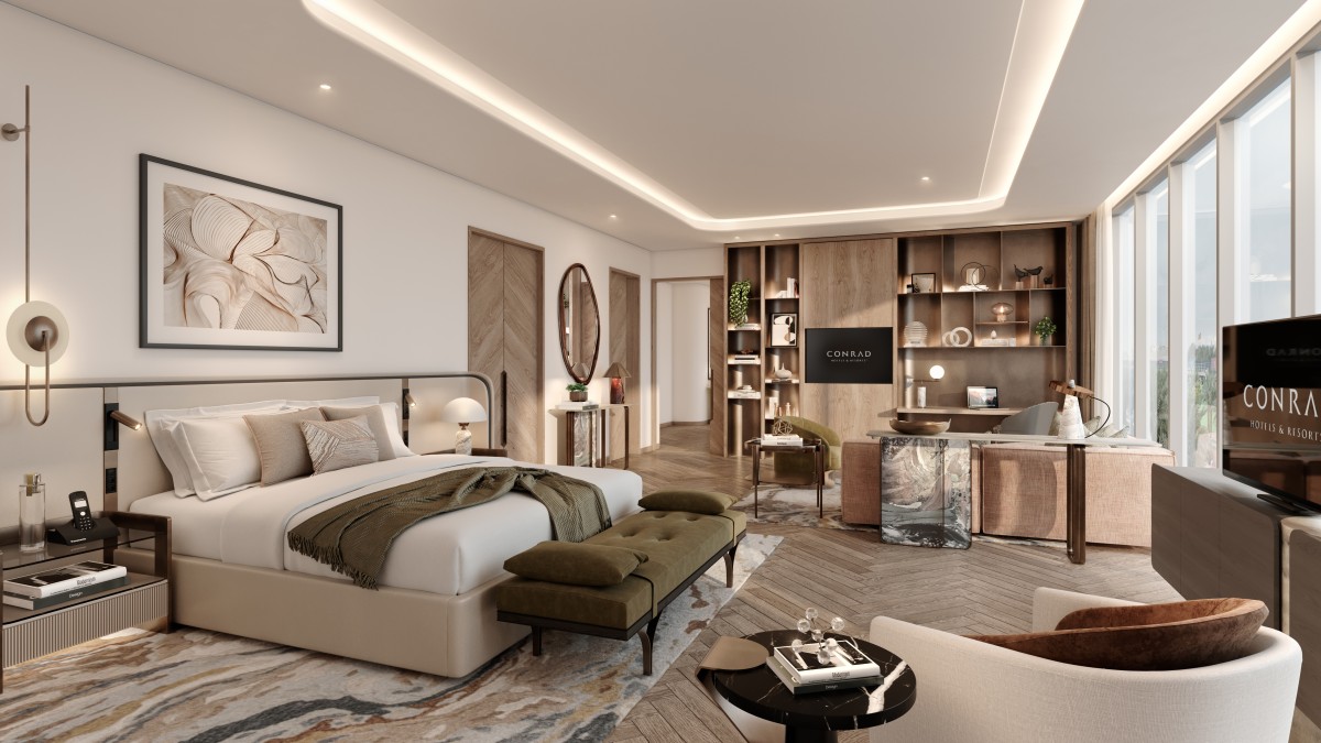 Render of Conrad Laysen Valley © 2024 Hilton