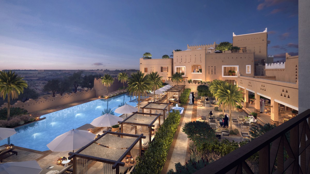 Render of Four Seasons Hotel Diriyah Gate