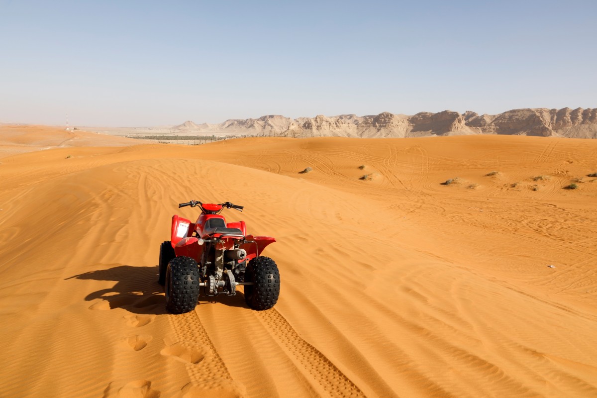 Quad biking across soaring dunes is an unforgettable Saudi desert experience