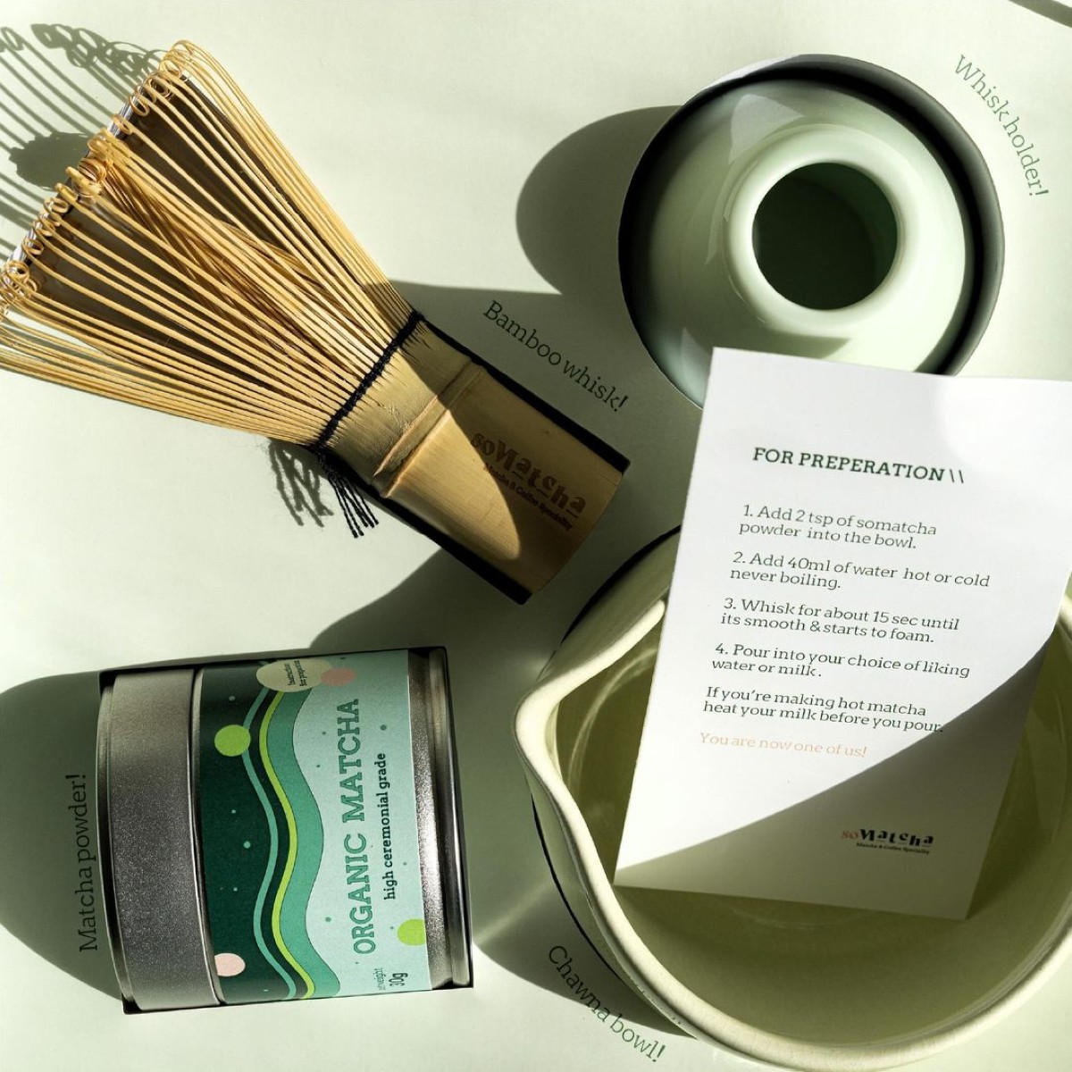 SoMatcha have cute little kits you can take home