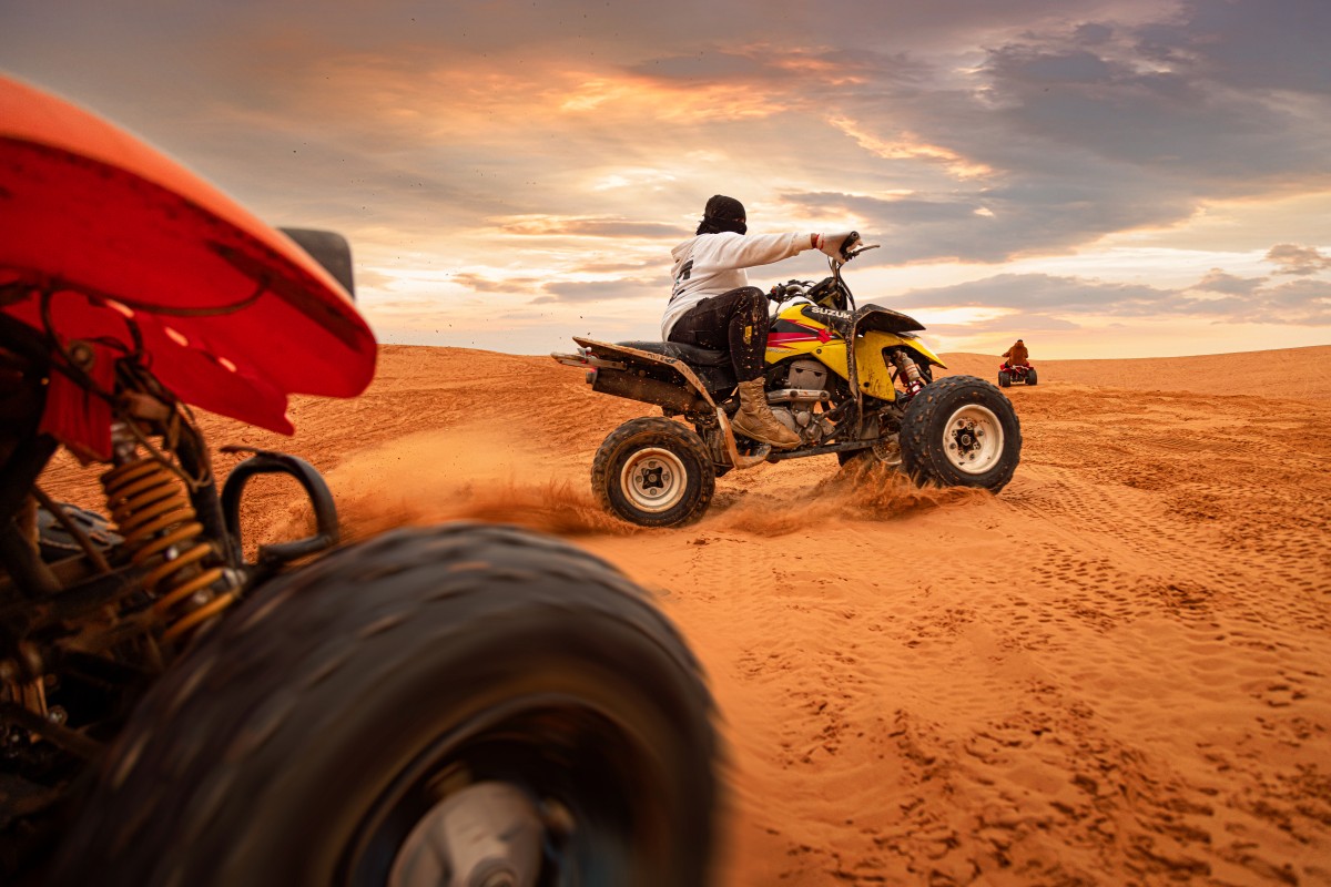Older kids will love exploring the desert on a quad bike