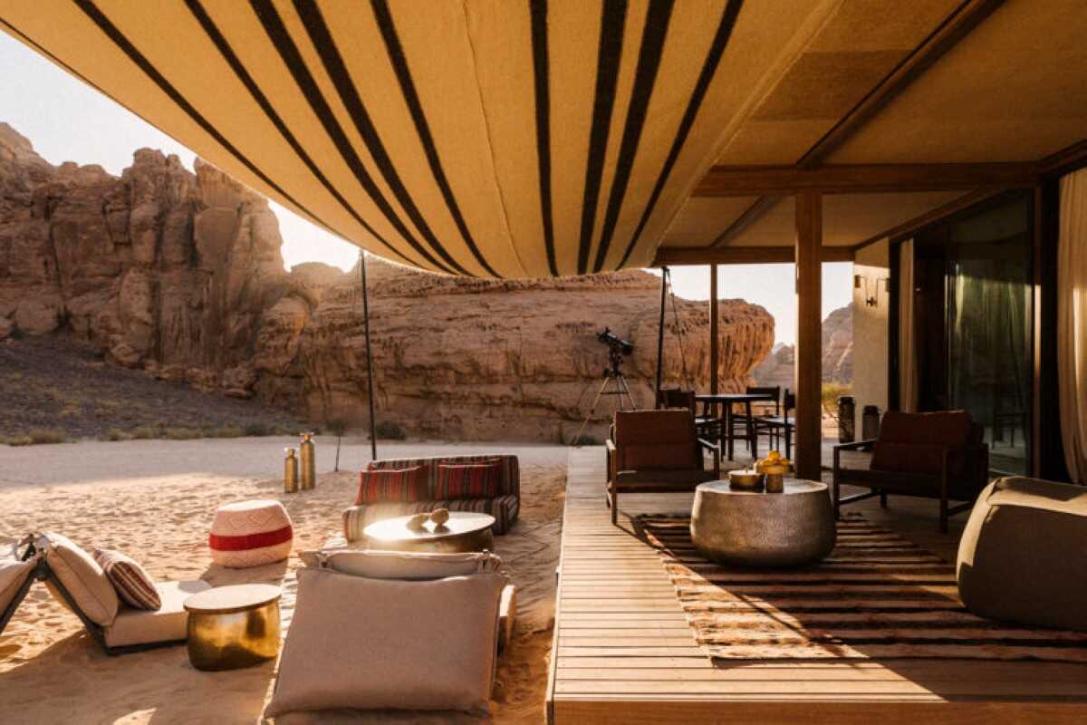 Habitas have created an incredible home near AlUla, combining luxury with the natural surroundings 