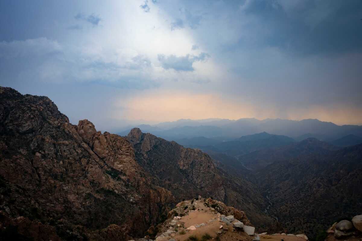 The mountains in Taif offer a cooling respite in summer