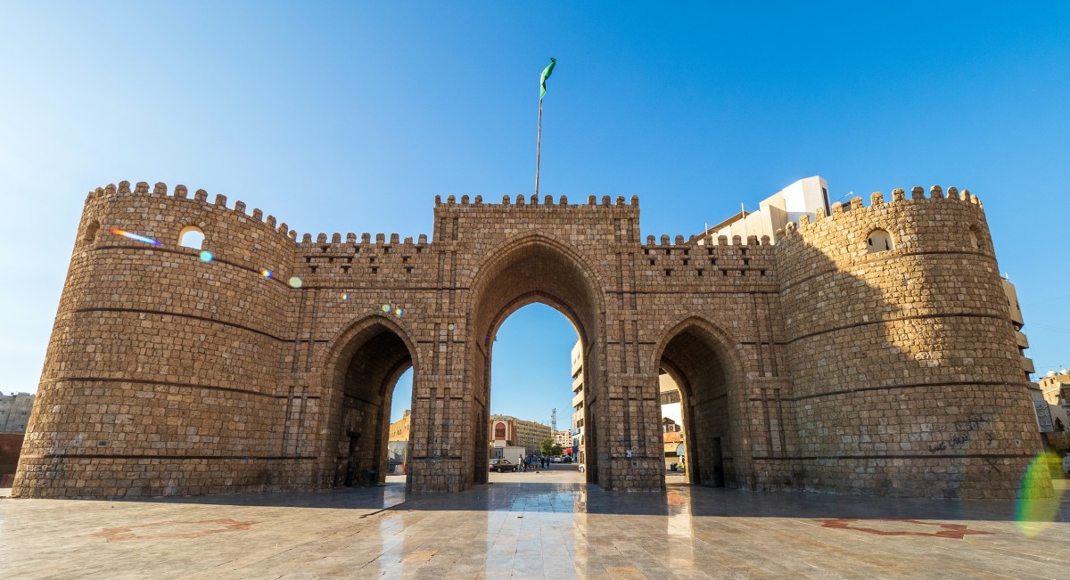 Bab Makkah is a reconstruction of the original gate