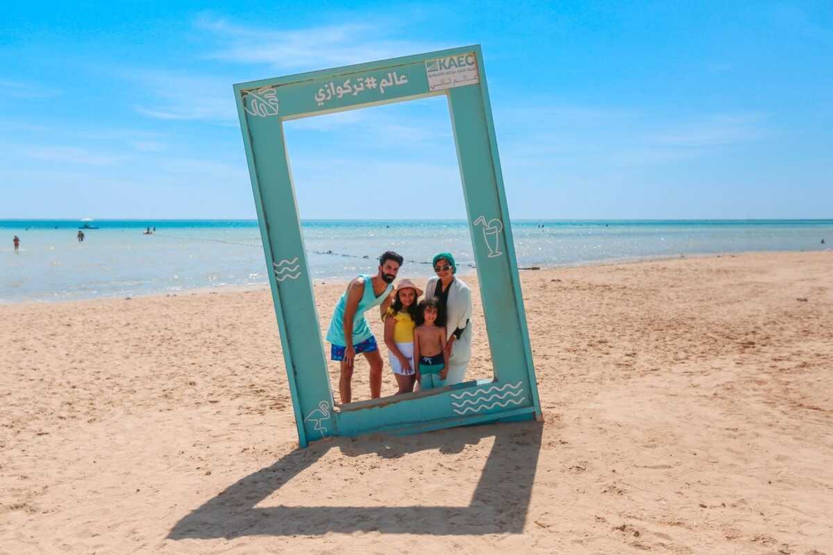 Yam Beach is super popular with local families