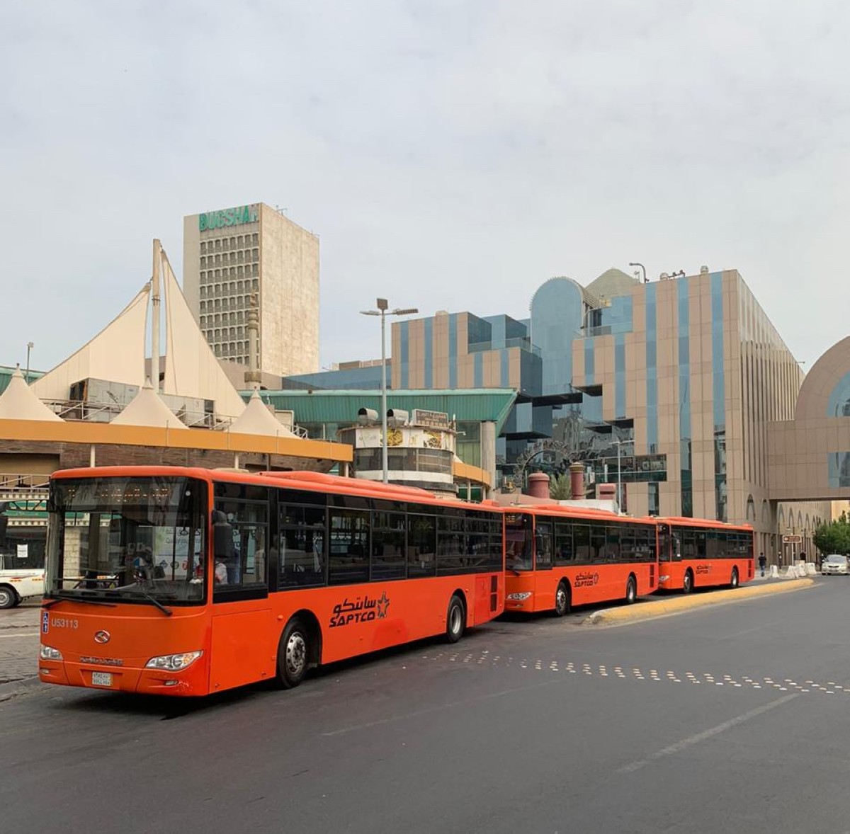 The bus is a budget-friendly way to get around Jeddah