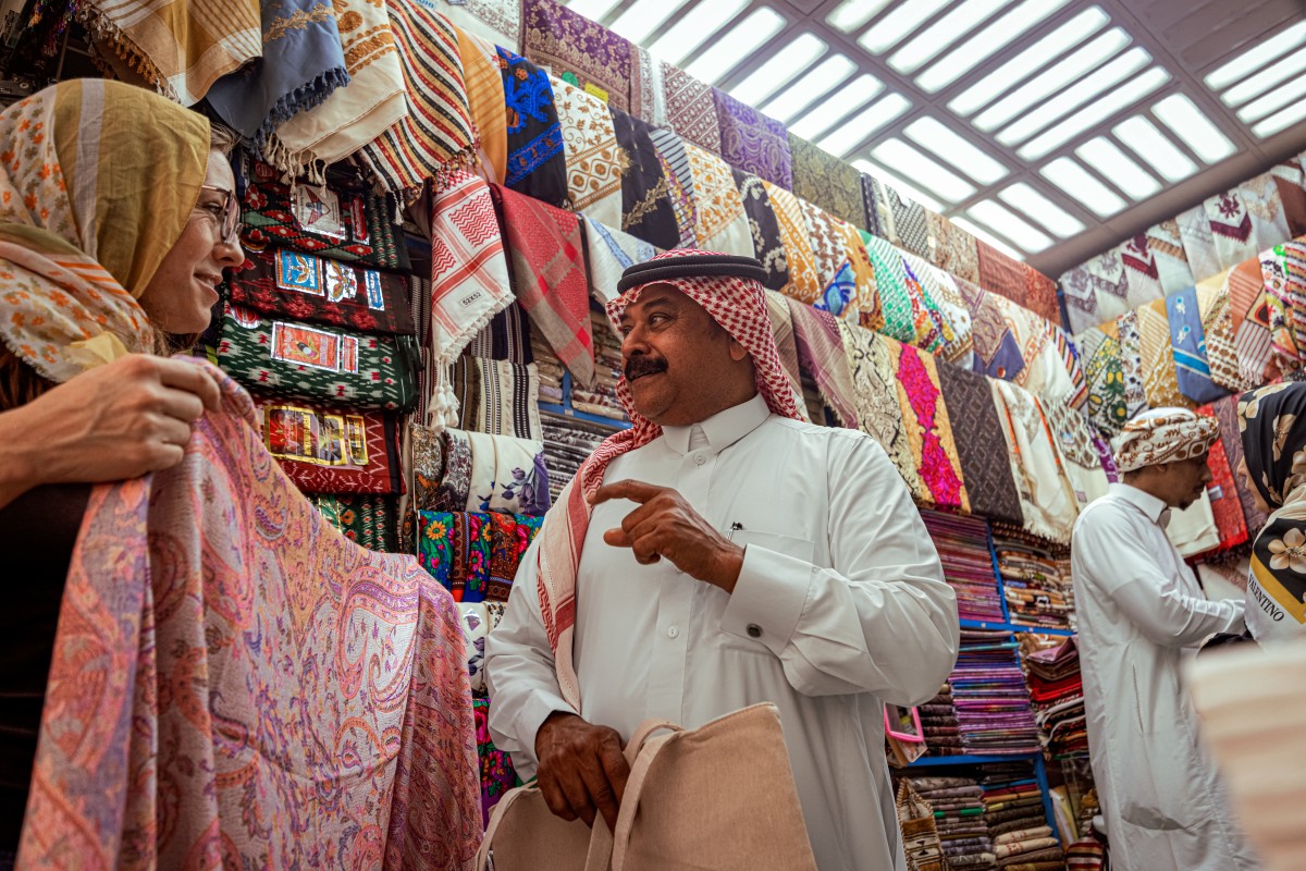 Souqs have wonderful options for fabric and textiles 