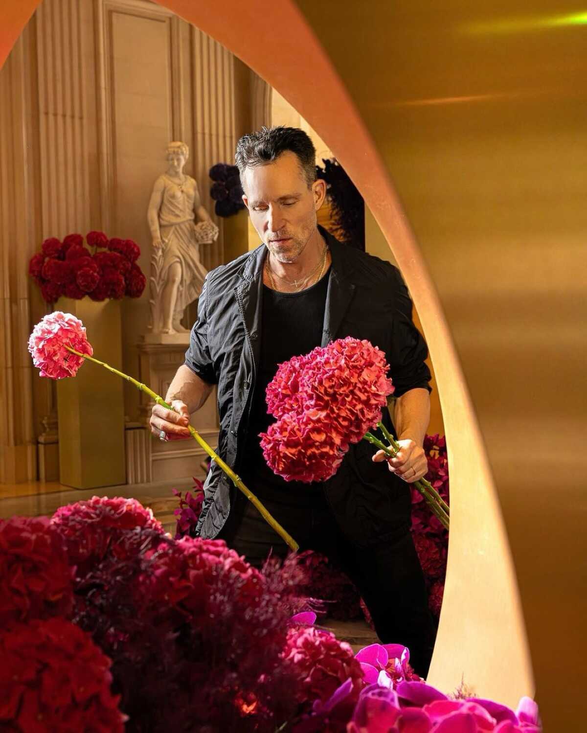 Jeff Leatham presents his floral installation at Four Seasons Resort Dubai