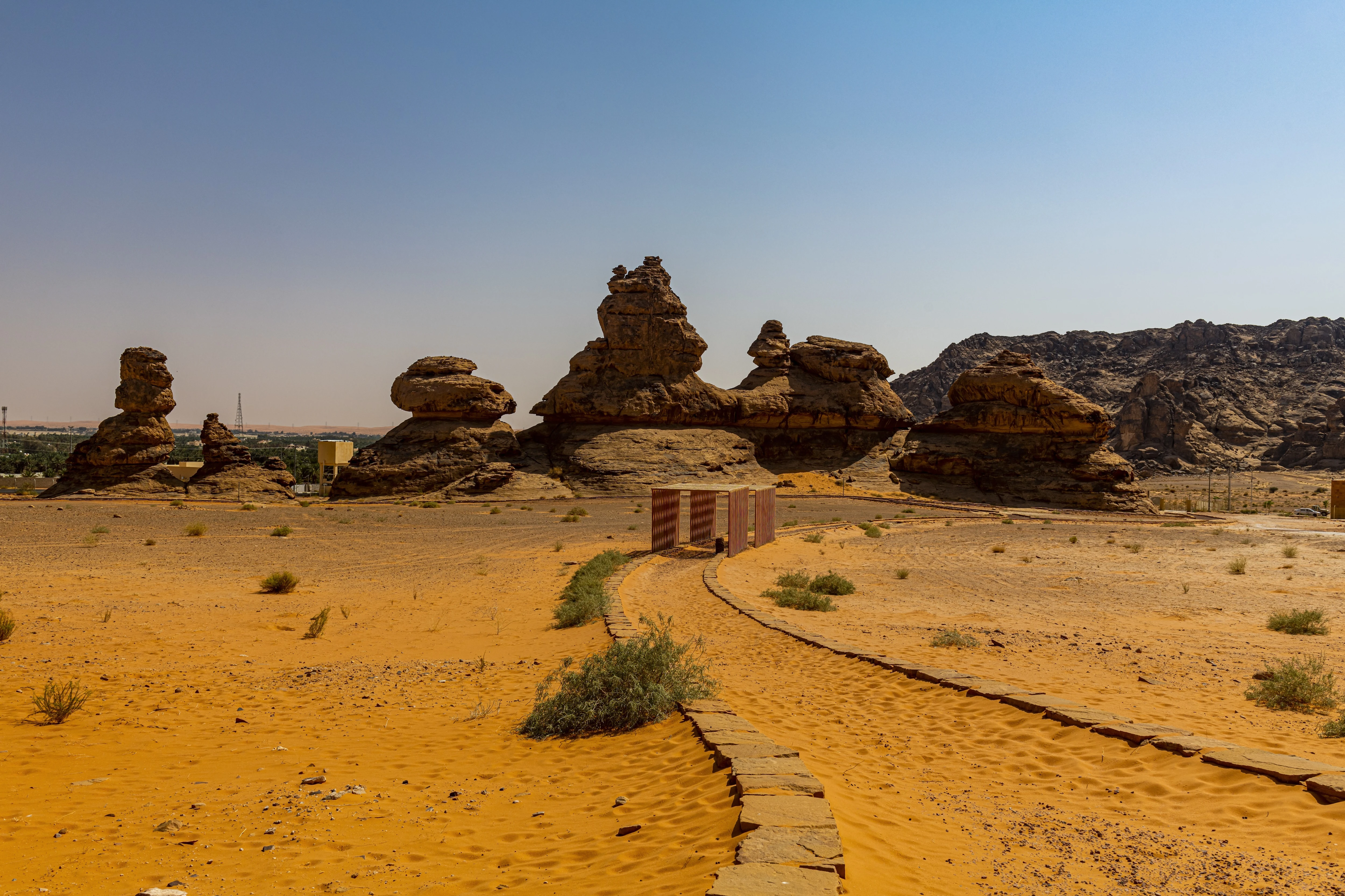 Sandstone outcrops of Jebel Umm Sinman