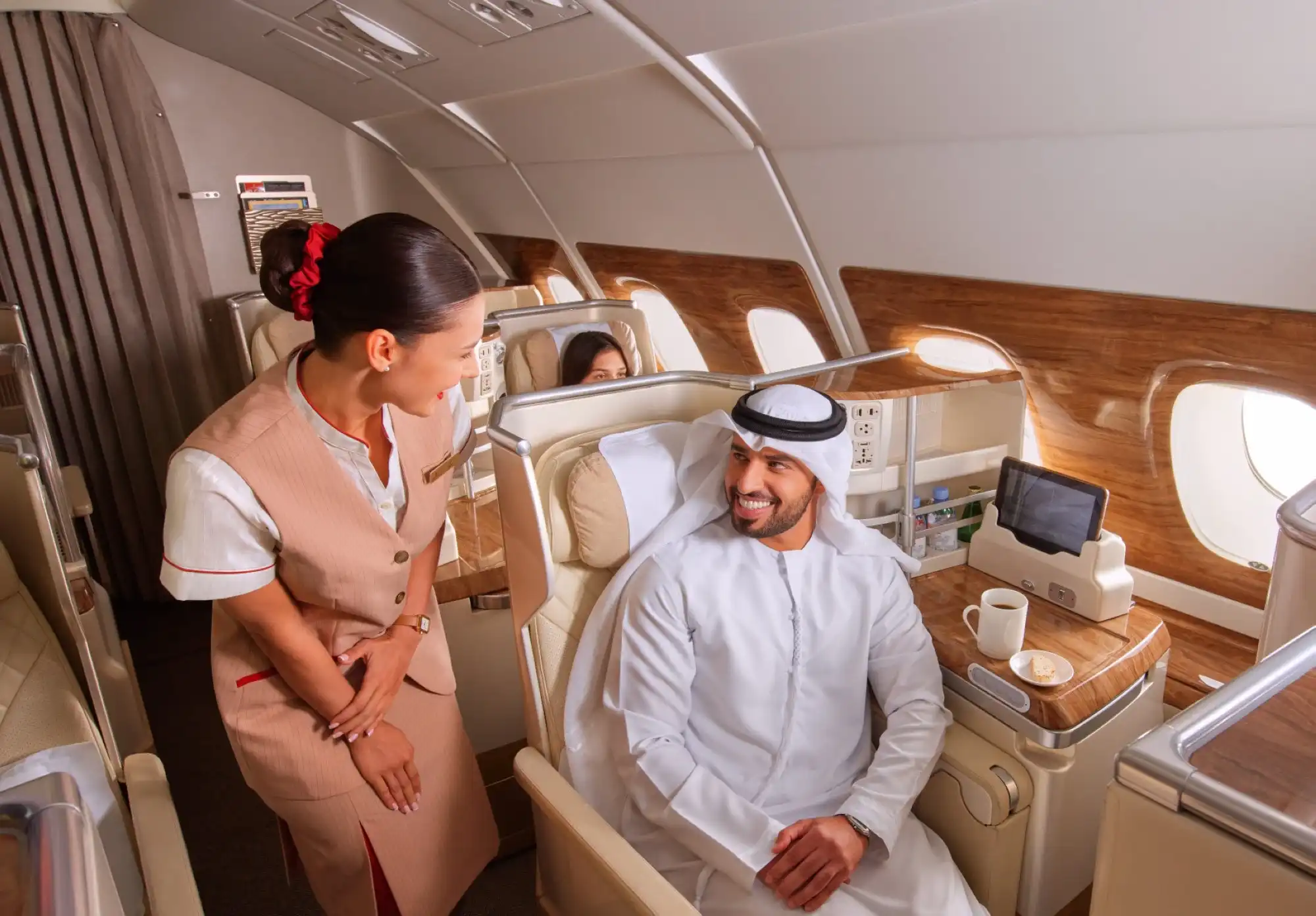 Emirates Business Class cabin