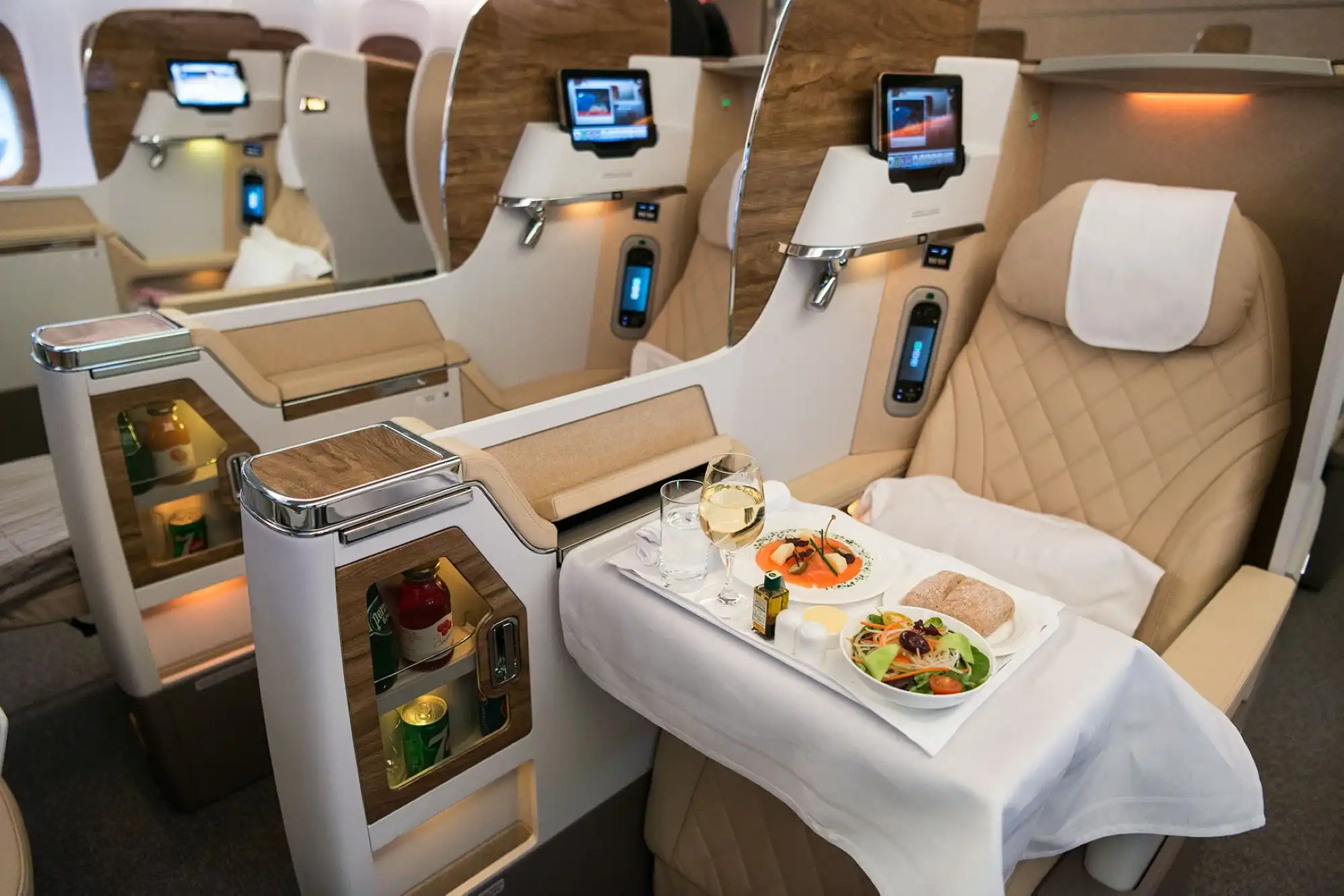 Emirates Business Class seats