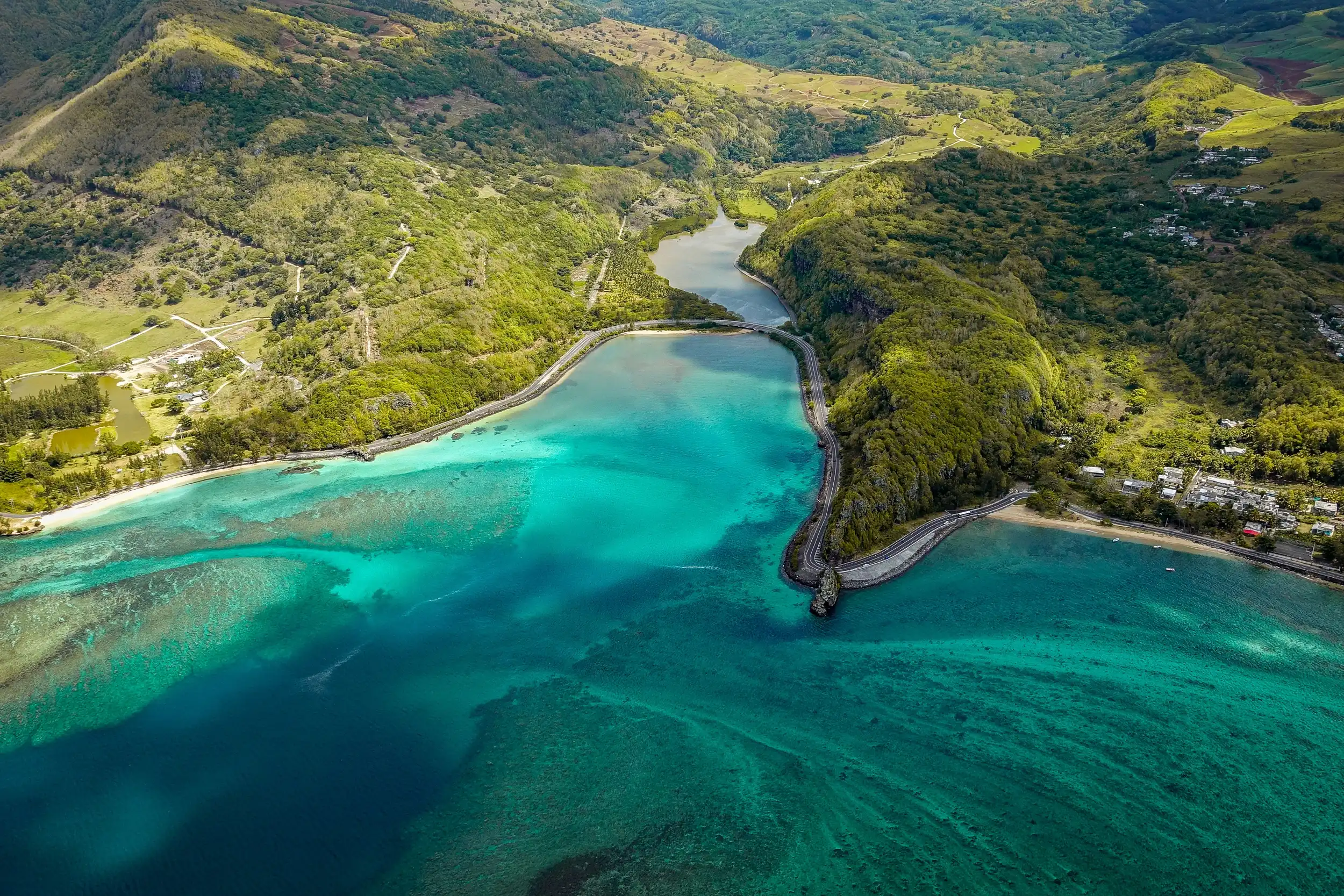 The beautifully clear waters around Mauritius. Unsplash