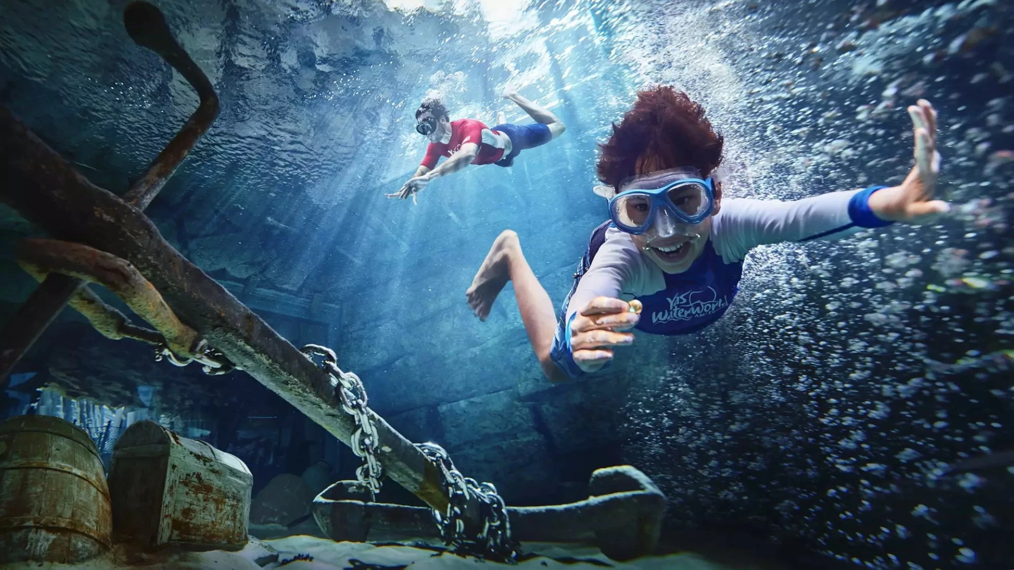Pearl diving adventures at Yas Waterworld. Visit Abu Dhabi