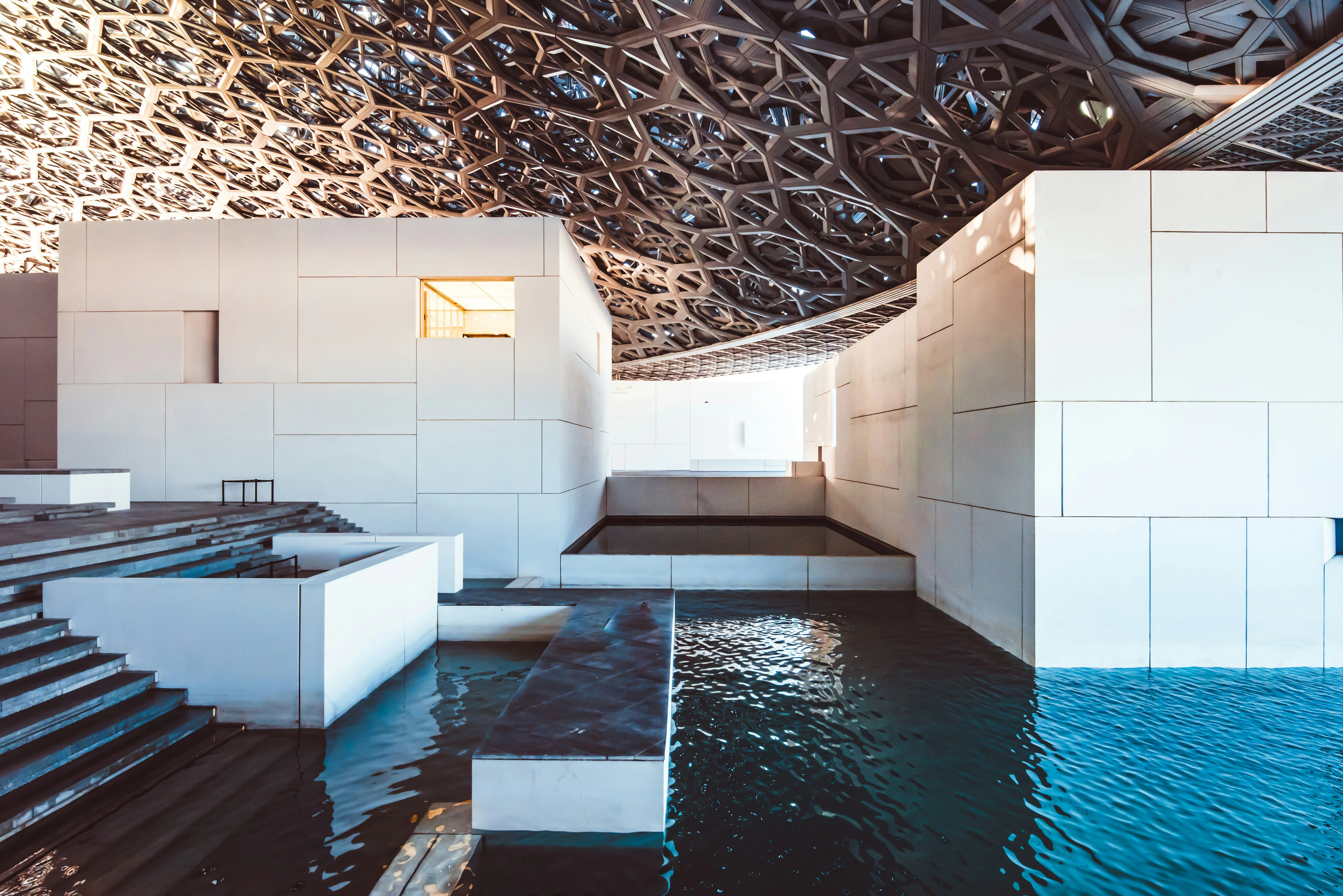 Interior of the Louvre Abu Dhabi. Unsplash