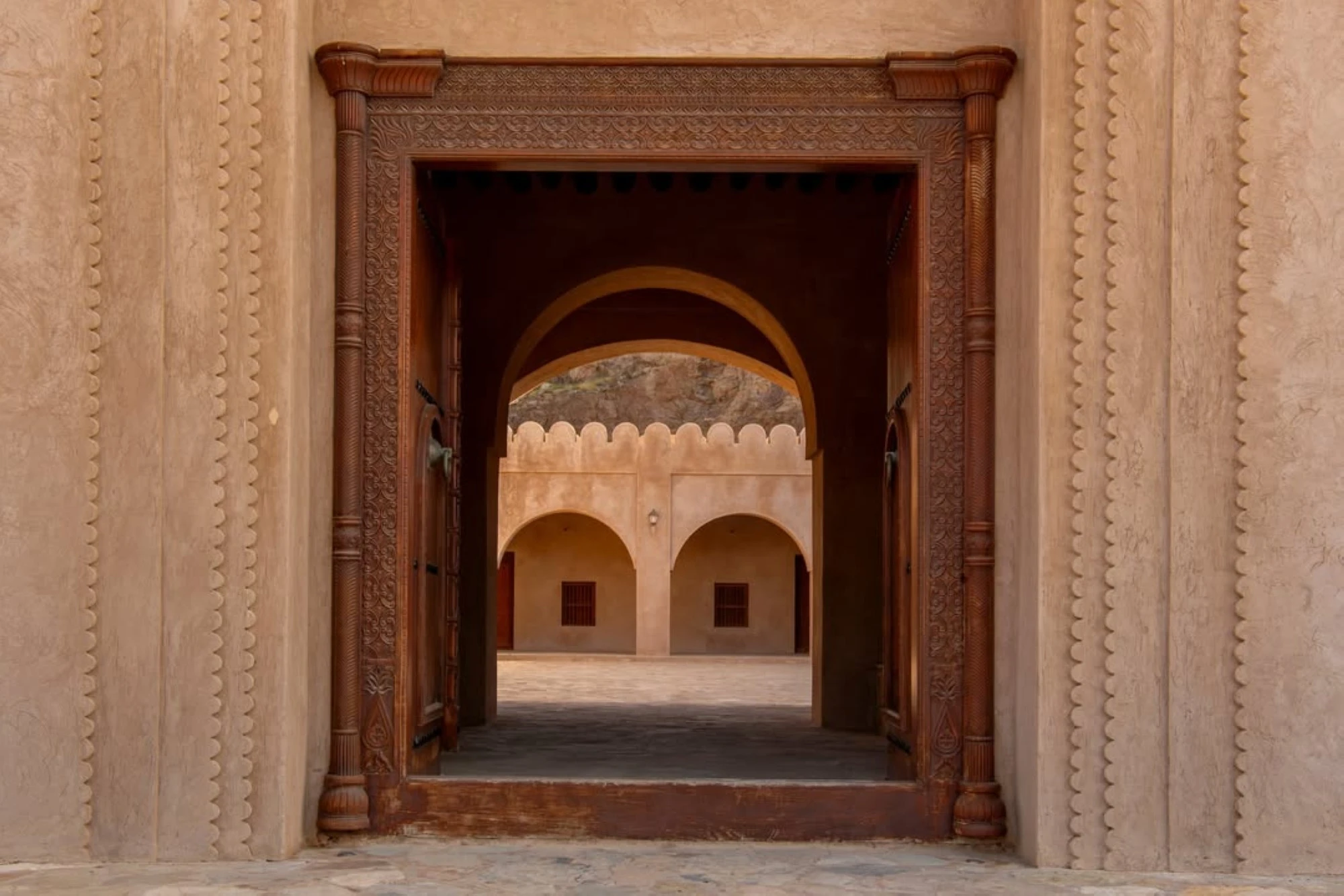 Interior courtyard at Ajam Museum.