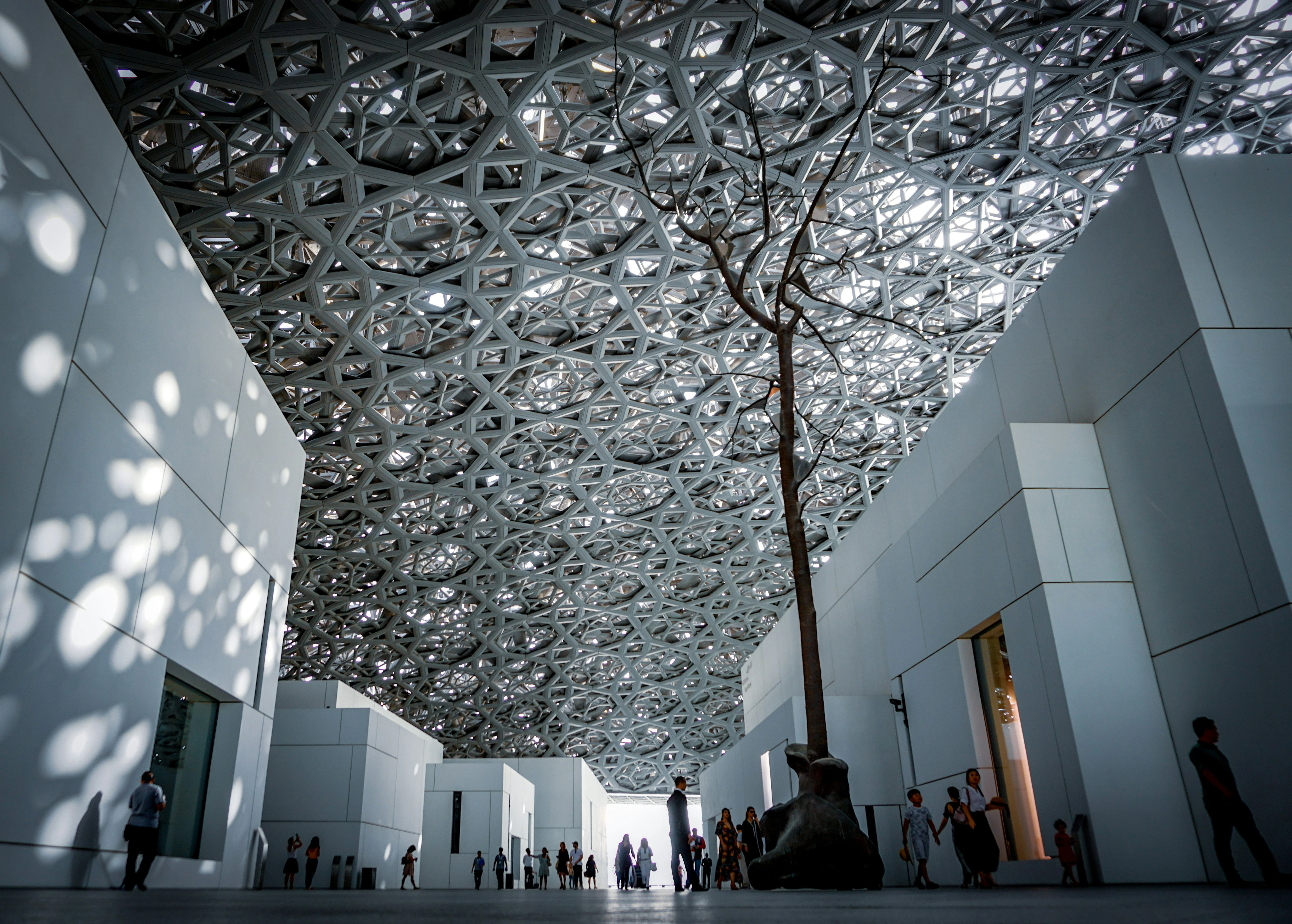 Interior of the Louvre Abu Dhabi. Unsplash