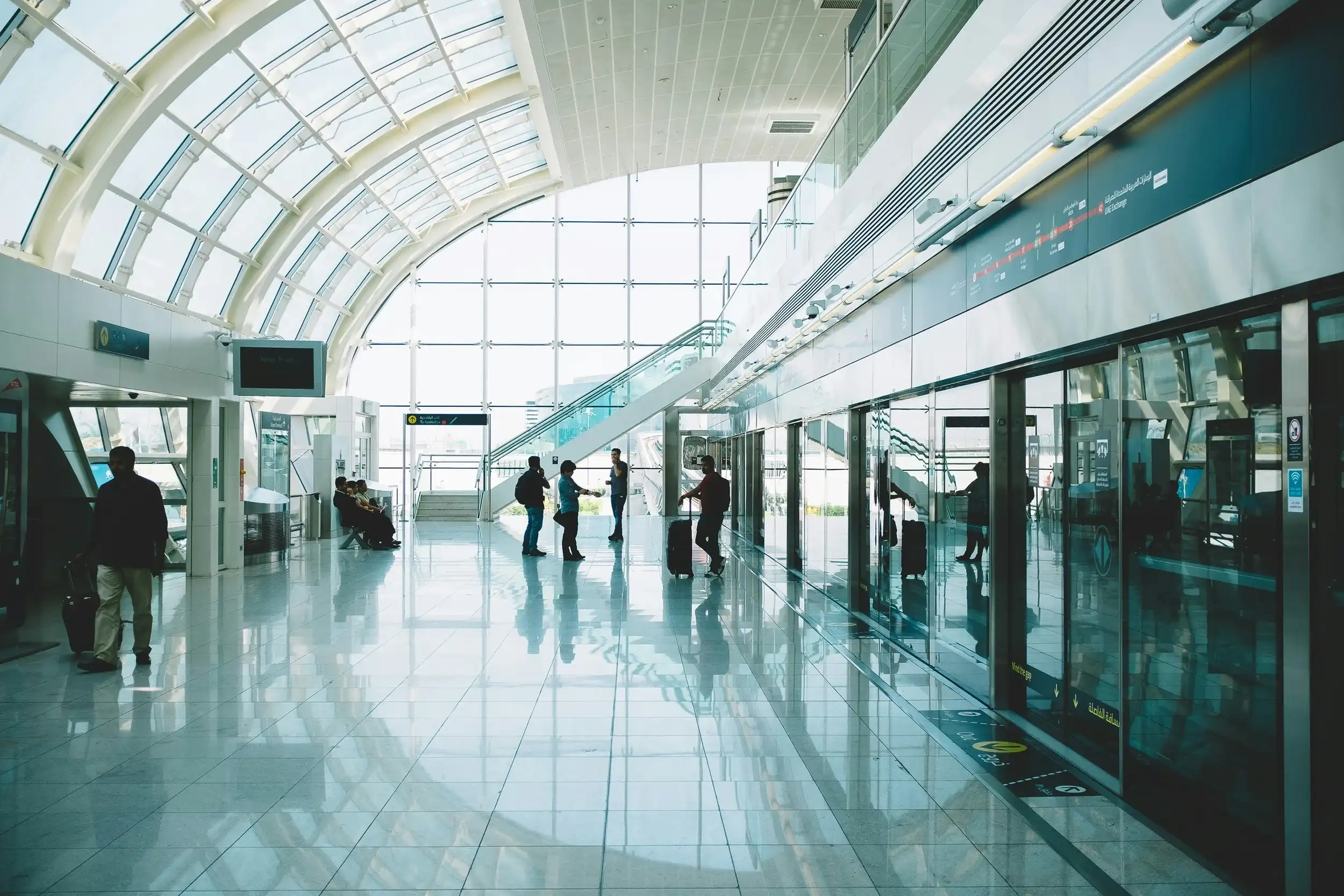 The modern Dubai Metro. Unsplash