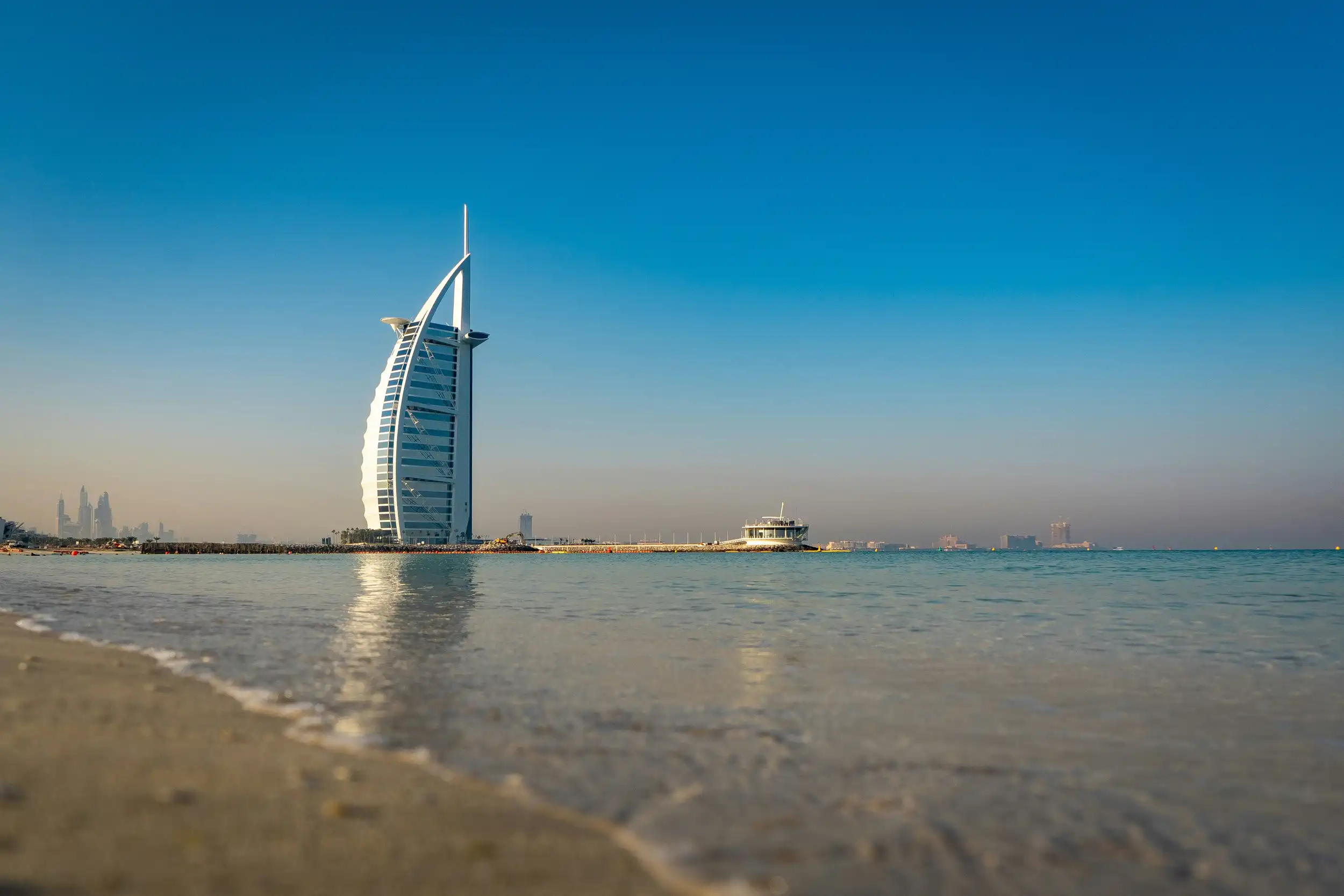  View of Burj al Arab from Jumeirah Beach. Unsplash