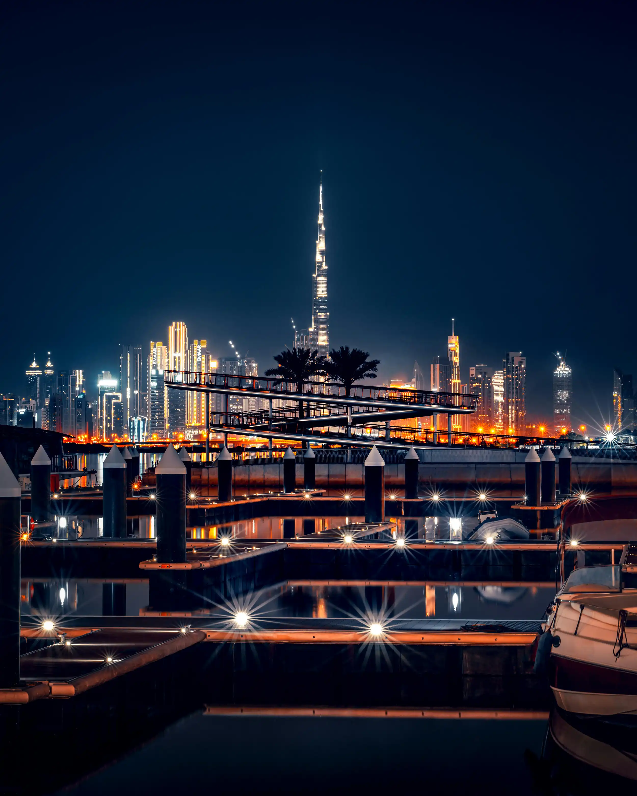 Dubai Marina at night