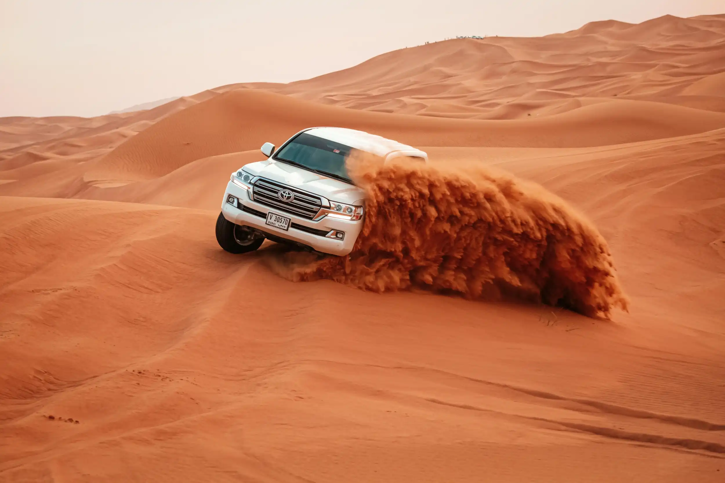 Dune bashing in the Dubai desert. Pexels