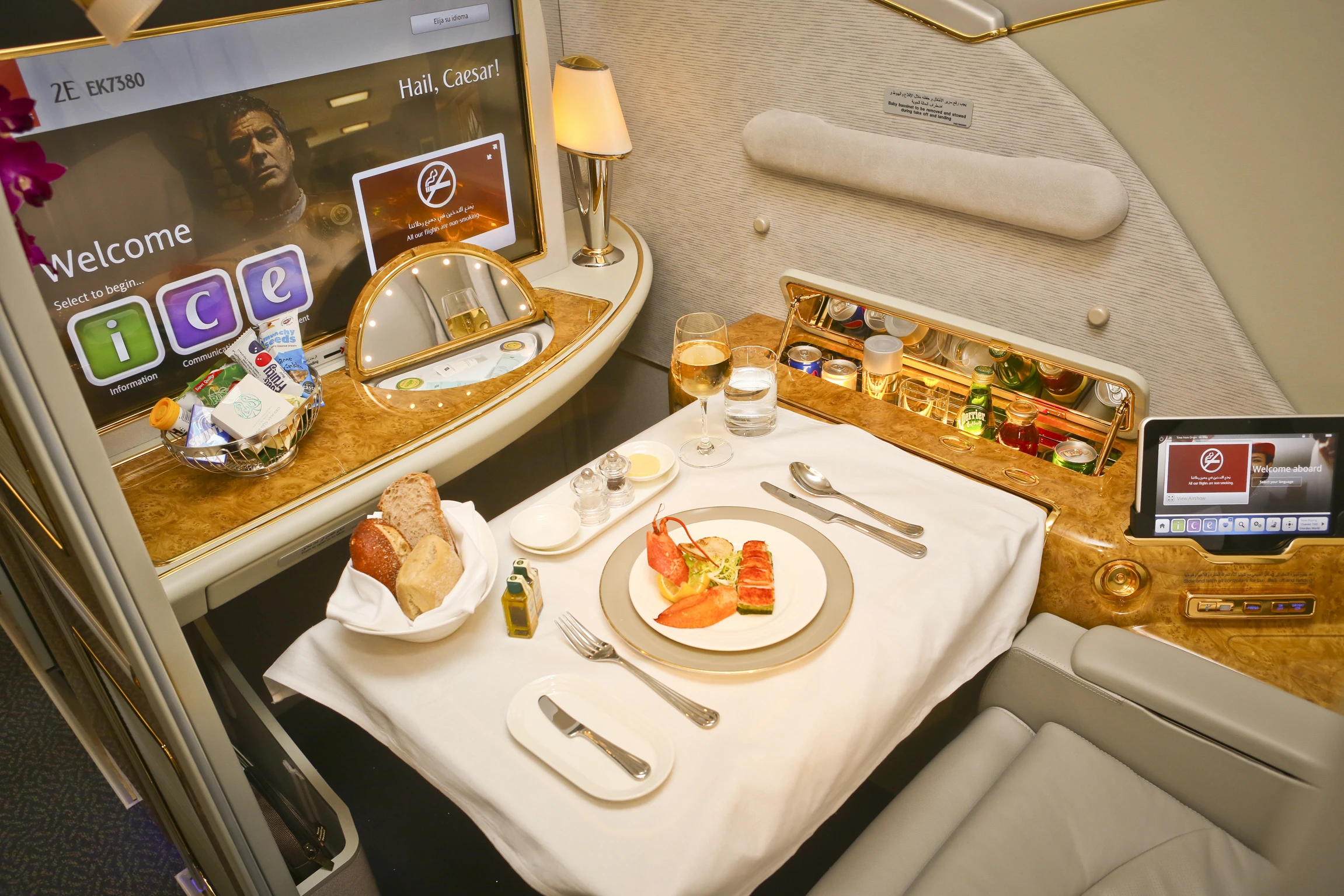 Emirates A380 First Class seat