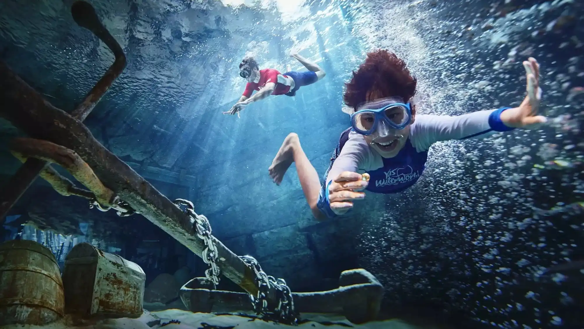 Pearl diving adventures at Yas Waterworld. Visit Abu Dhabi