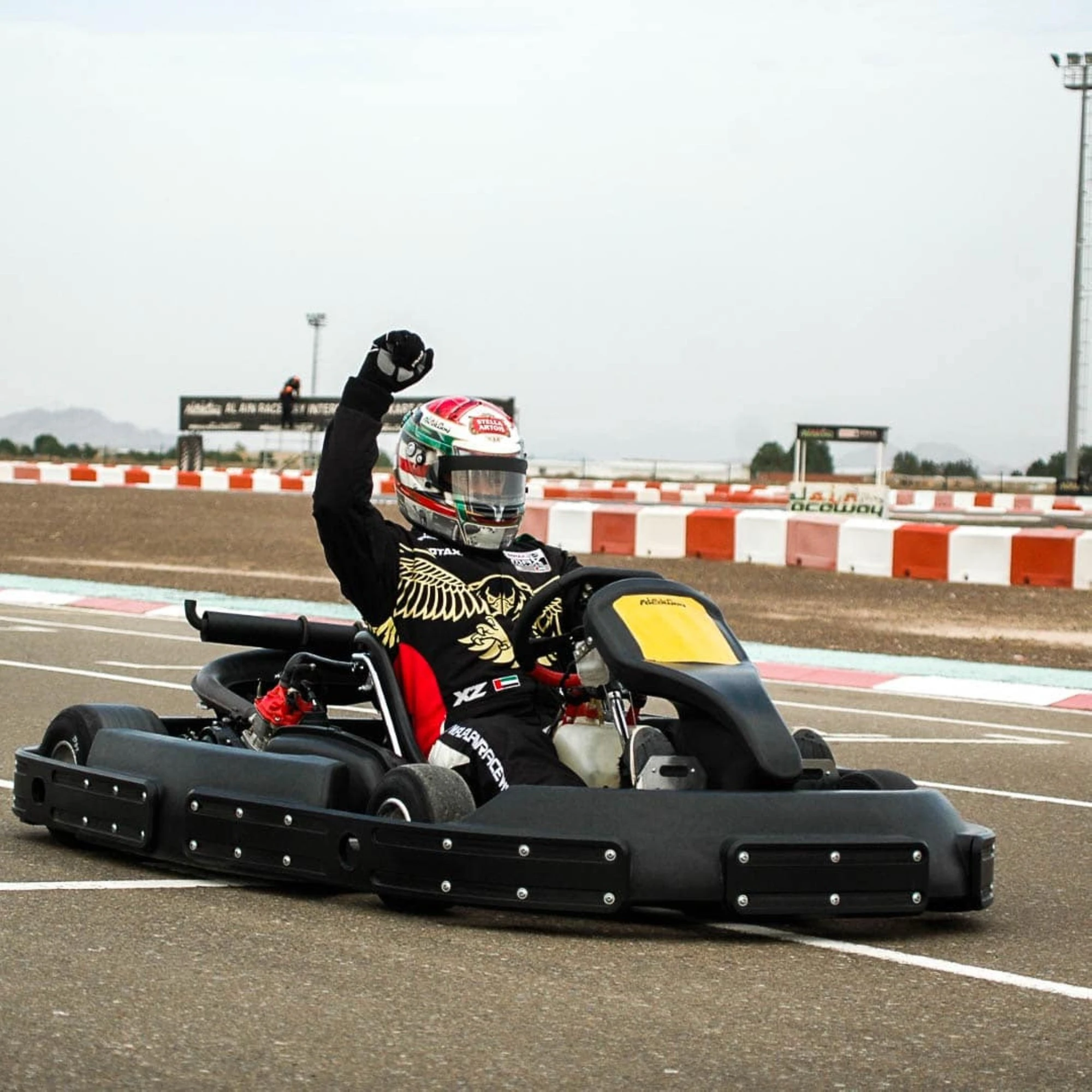 Go karting at Al Ain Raceway track