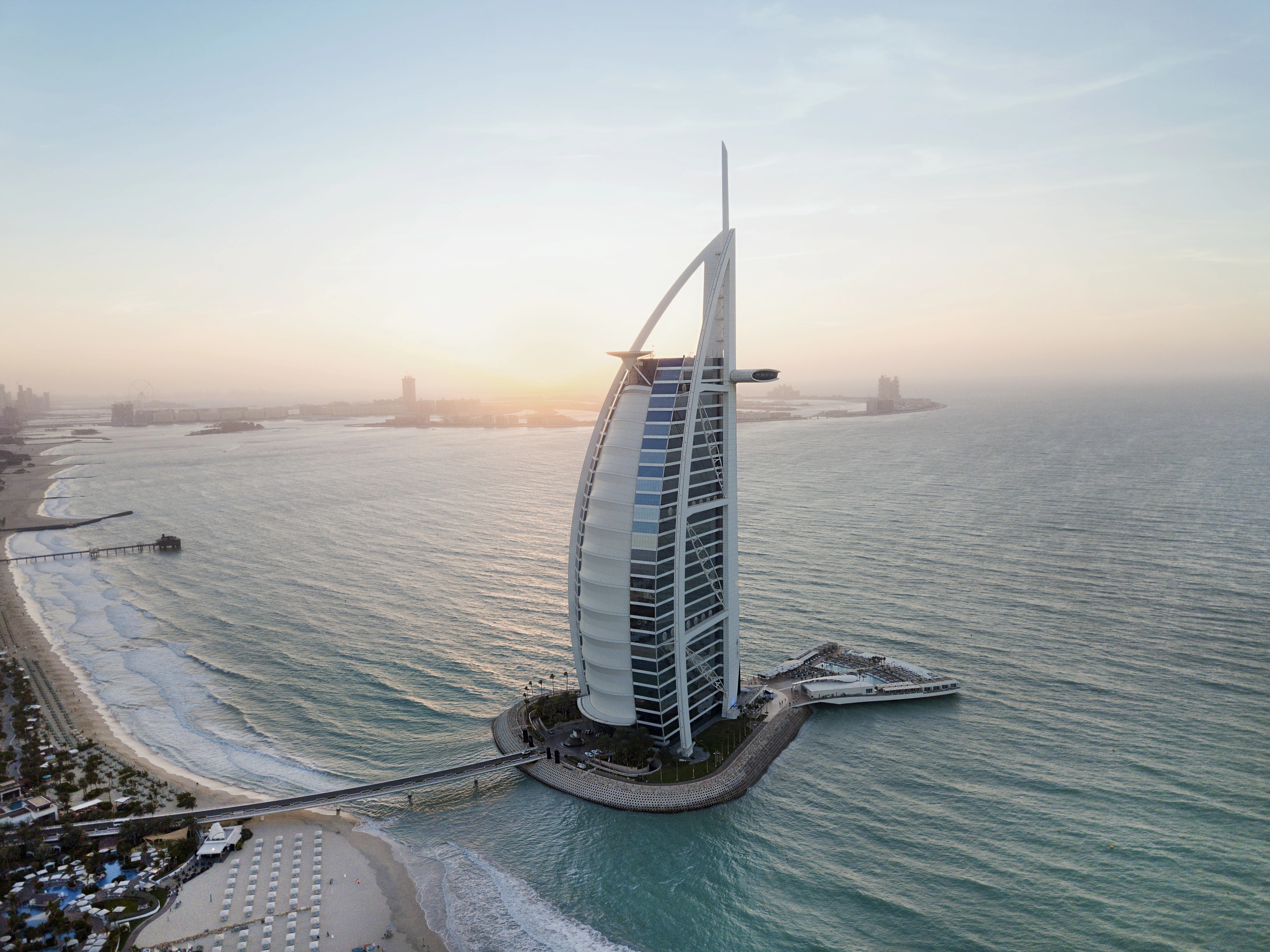 The iconic Burj Al Arab in Dubai