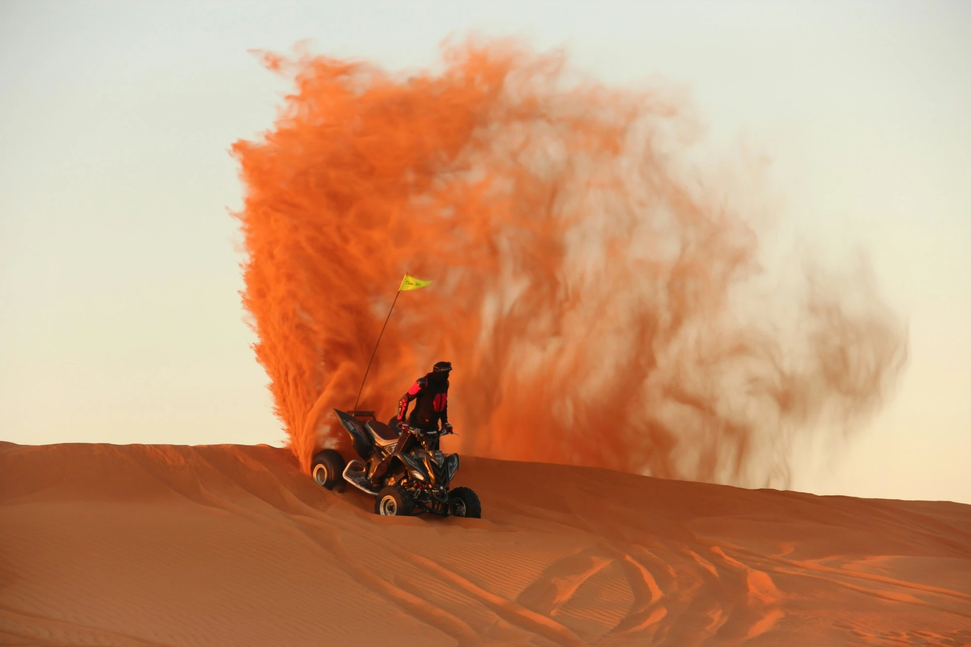 Quad biking in the desert