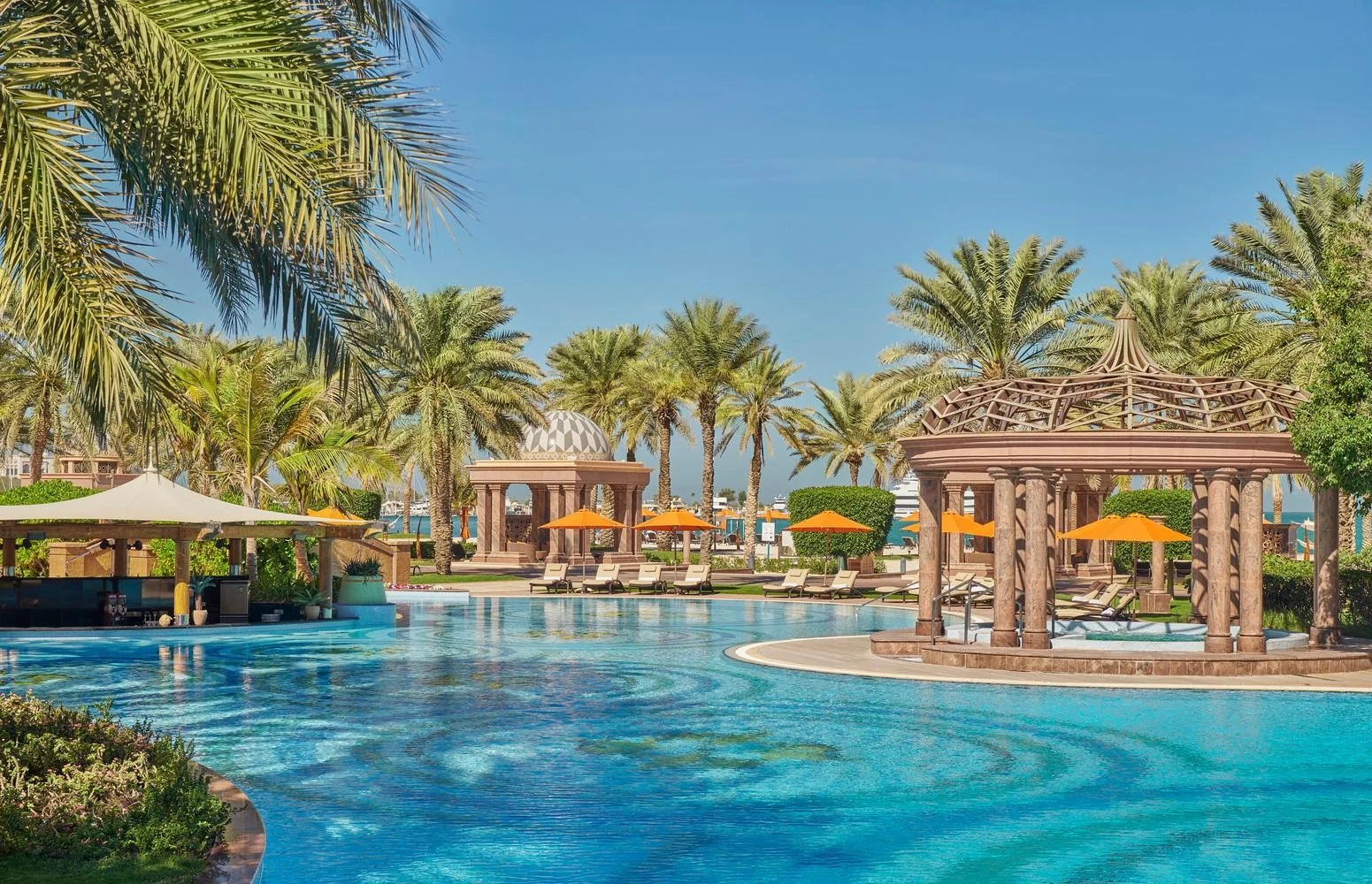 Cascades Pool at the Emirates Palace Mandarin Oriental