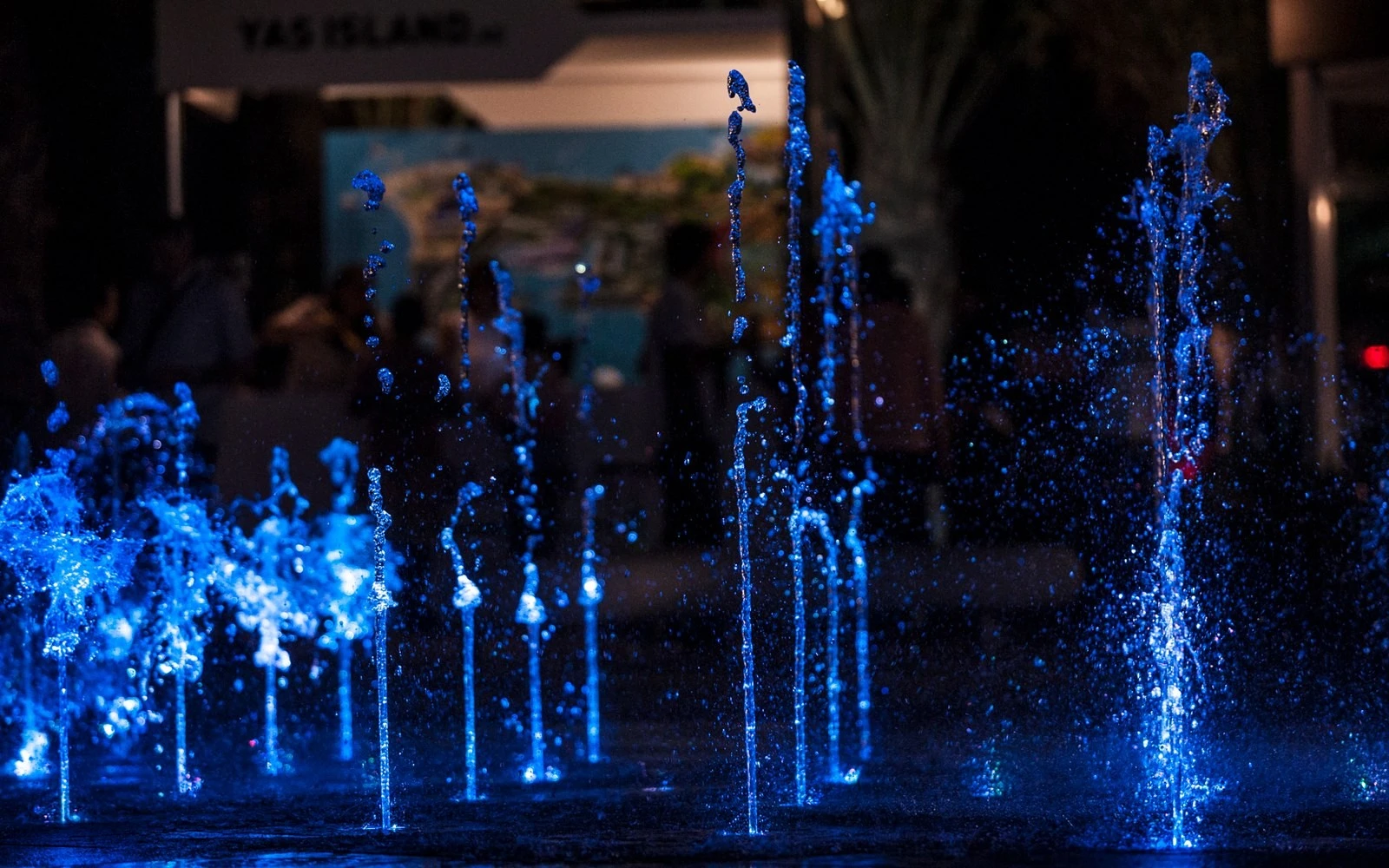 Fountain at Yas Bay Waterfront