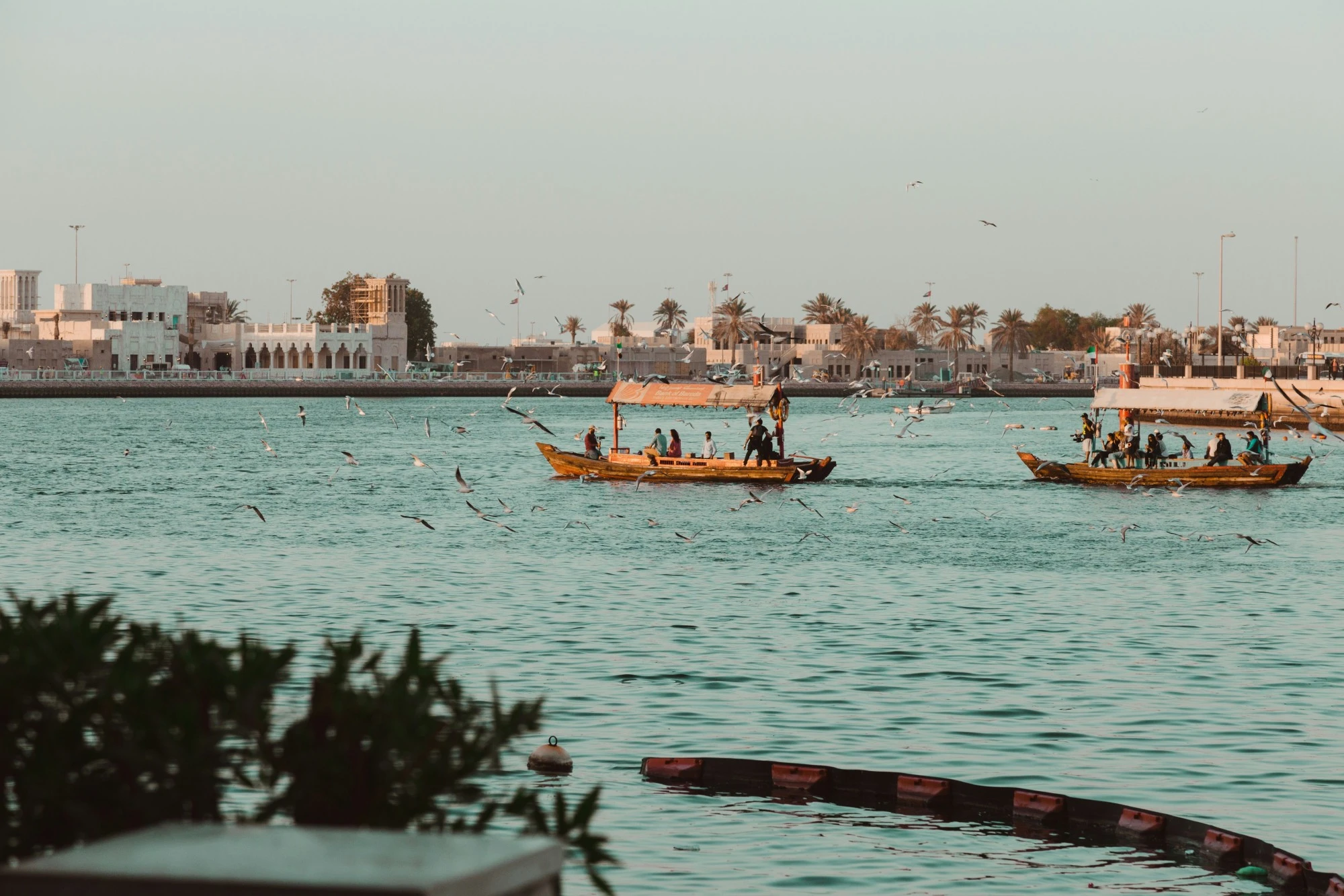 Traditional boats in Dubai. Unsplash