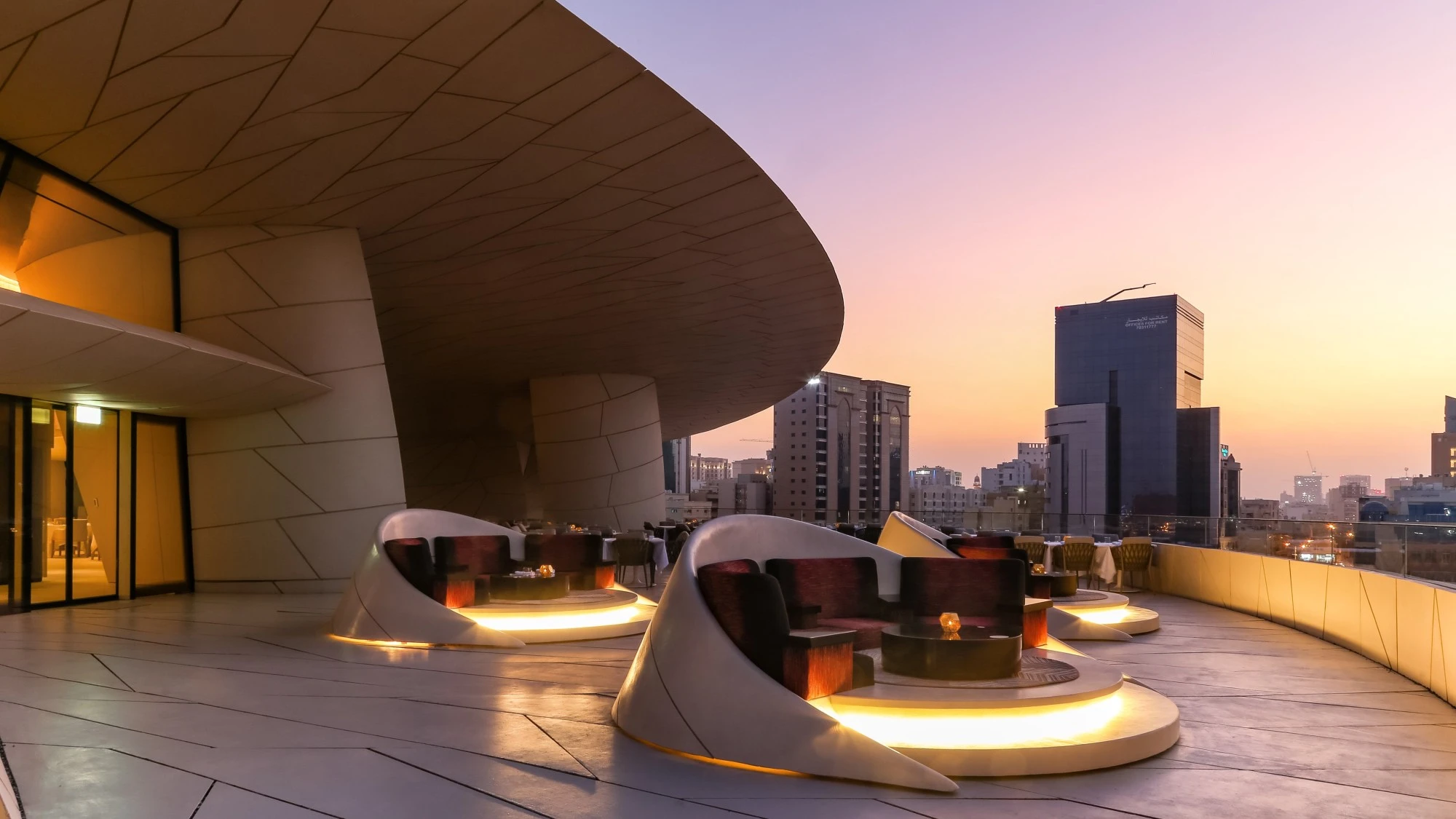 Terrace seating at Jiwan