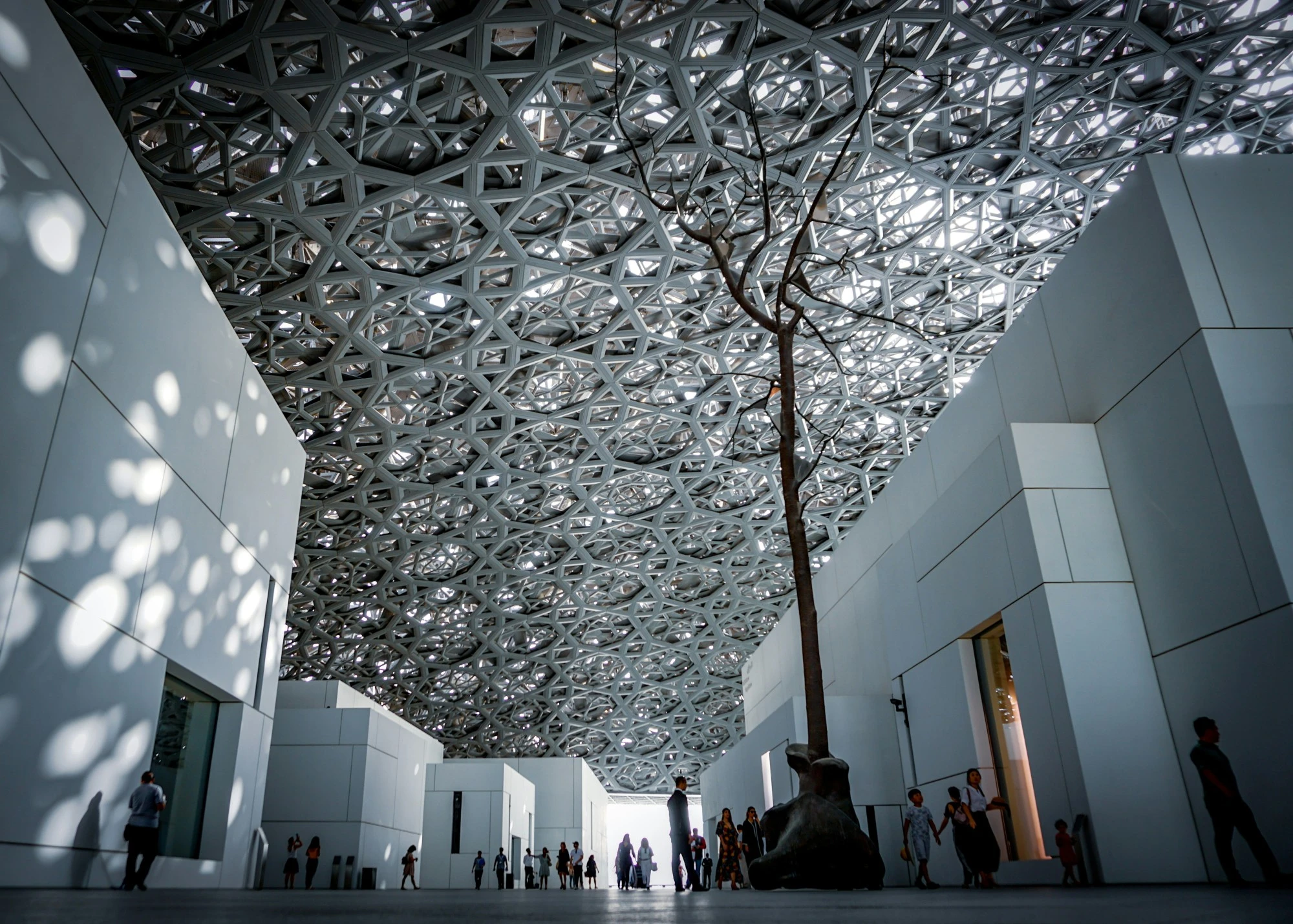 Interior of the Louvre Abu Dhabi. Unsplash