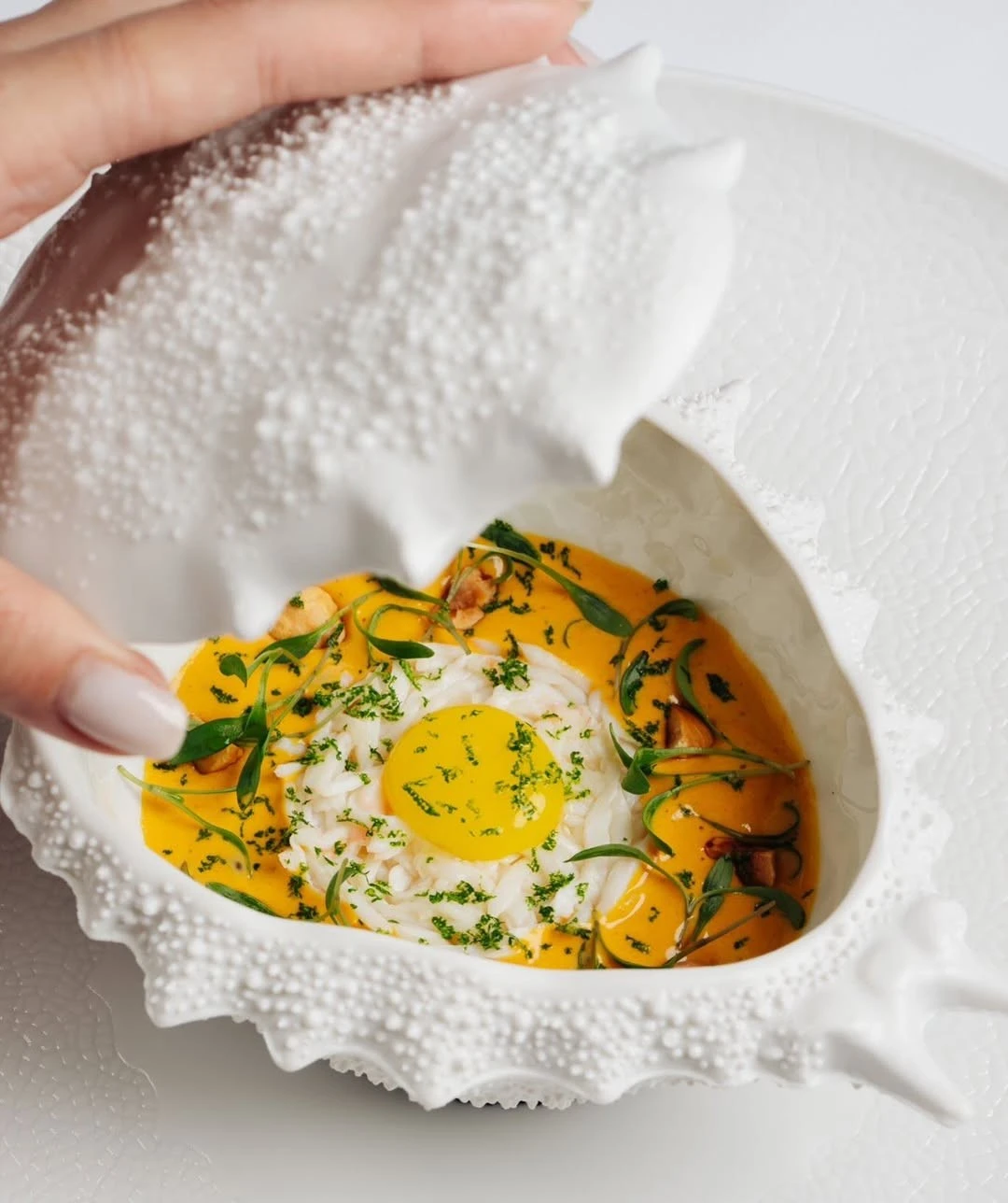 An ornate dish at IDAM by Alain Ducasse