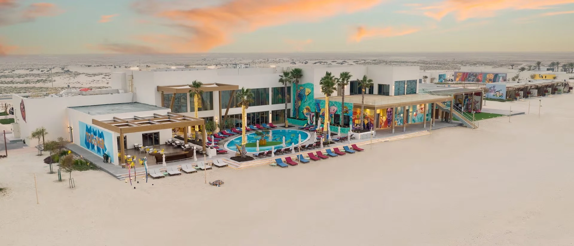 Hilton Hotel on Fuwairit Kite Beach