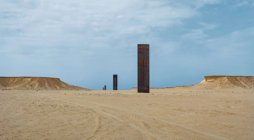 Richard Serra sculptures at Zekreet