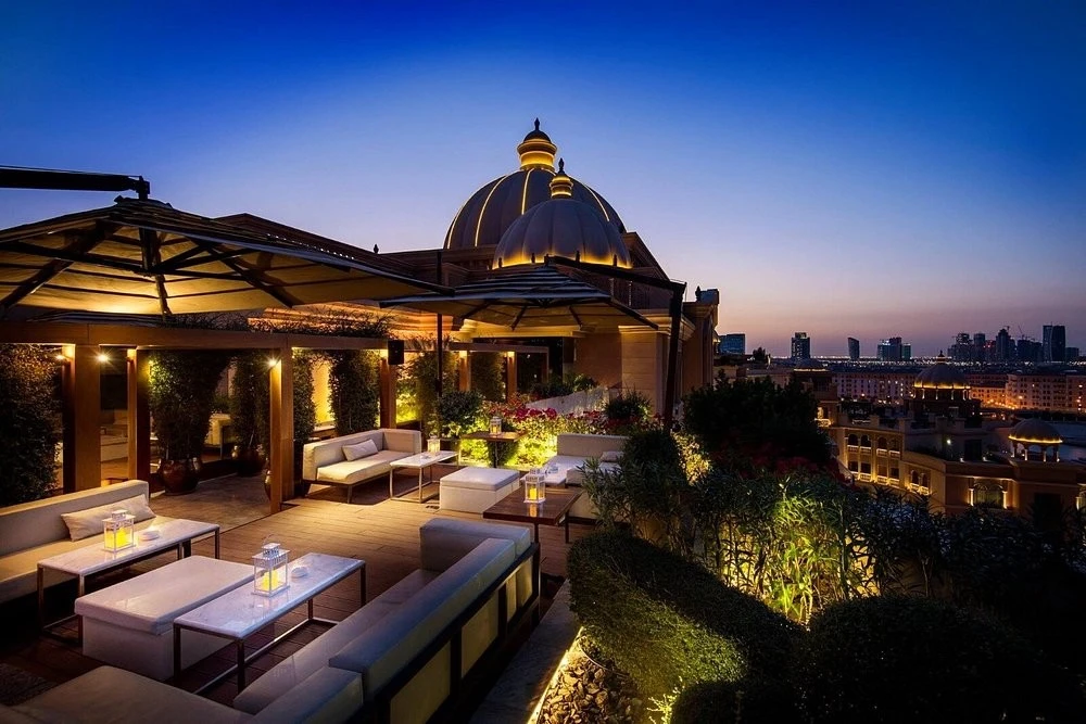 Secret Garden in Doha at sunset
