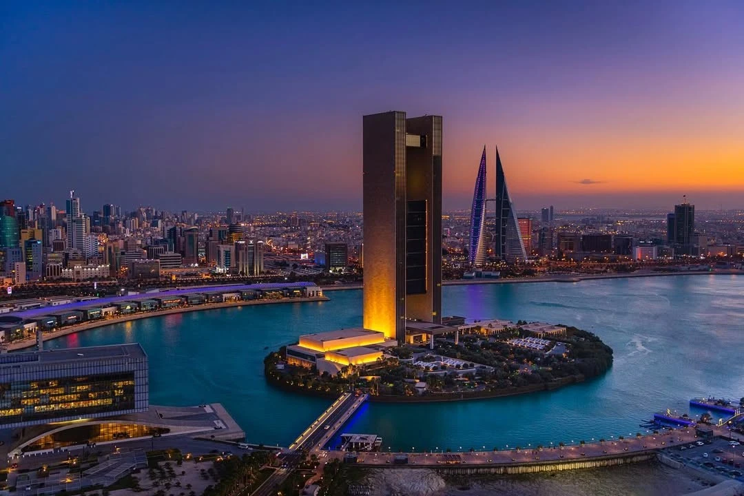 Bahrain Bay at night