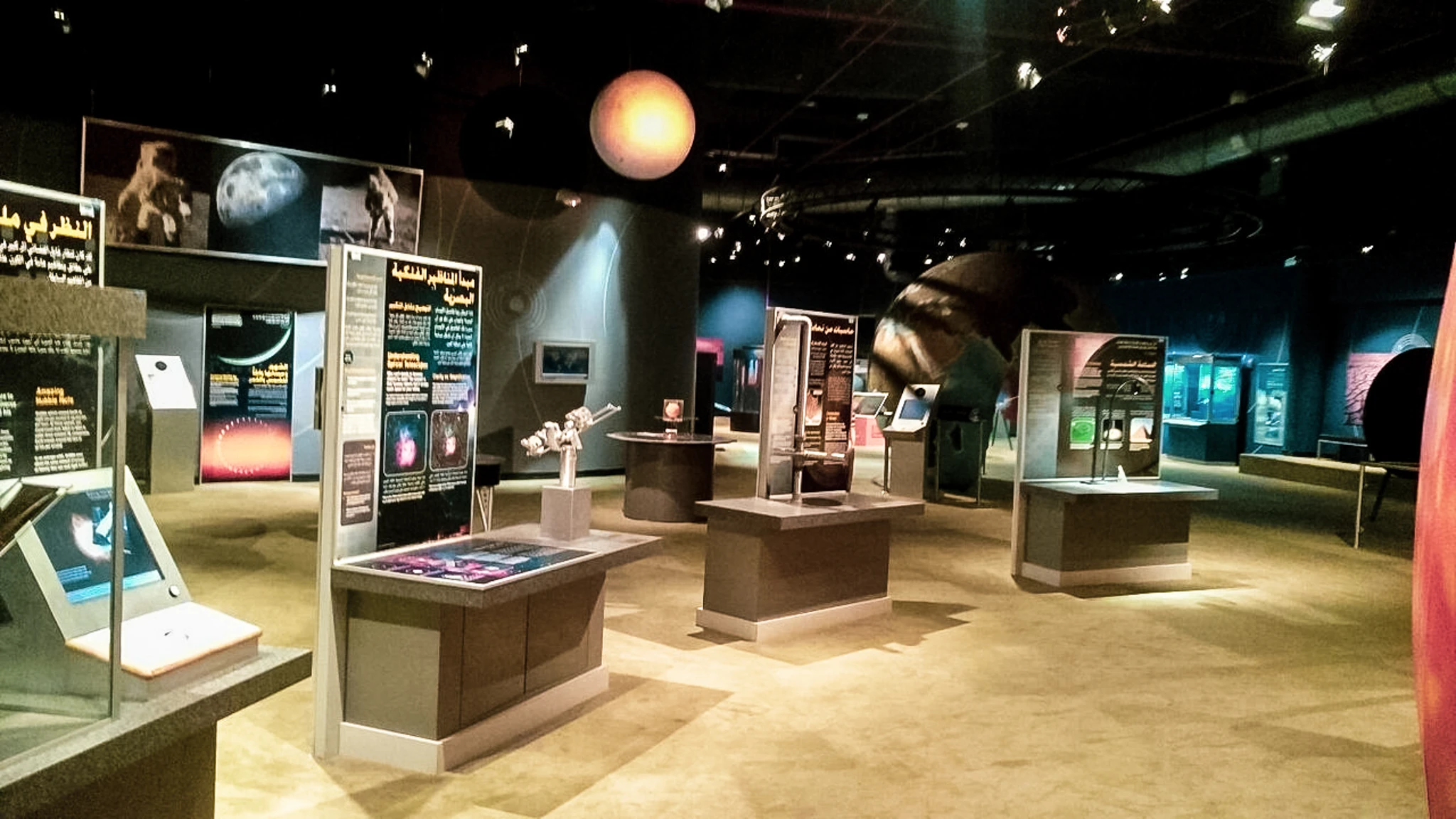 Exhibits on display in SciTech