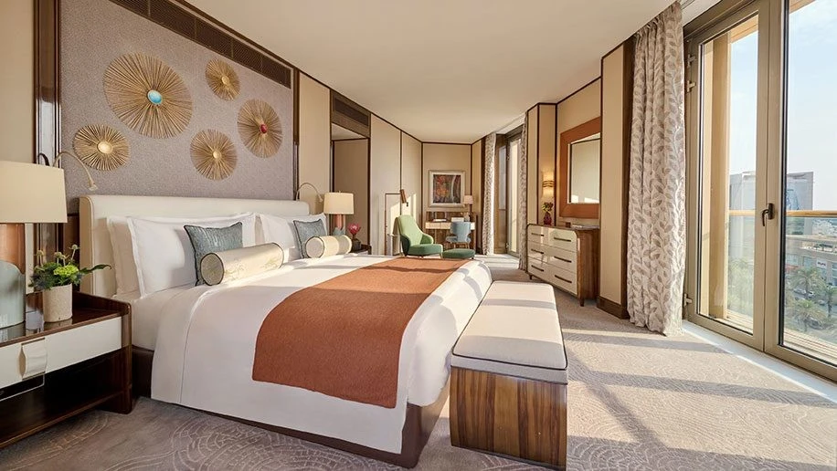 A suite at the Mandarin Oriental Al Faisaliah Hotel, Riyadh