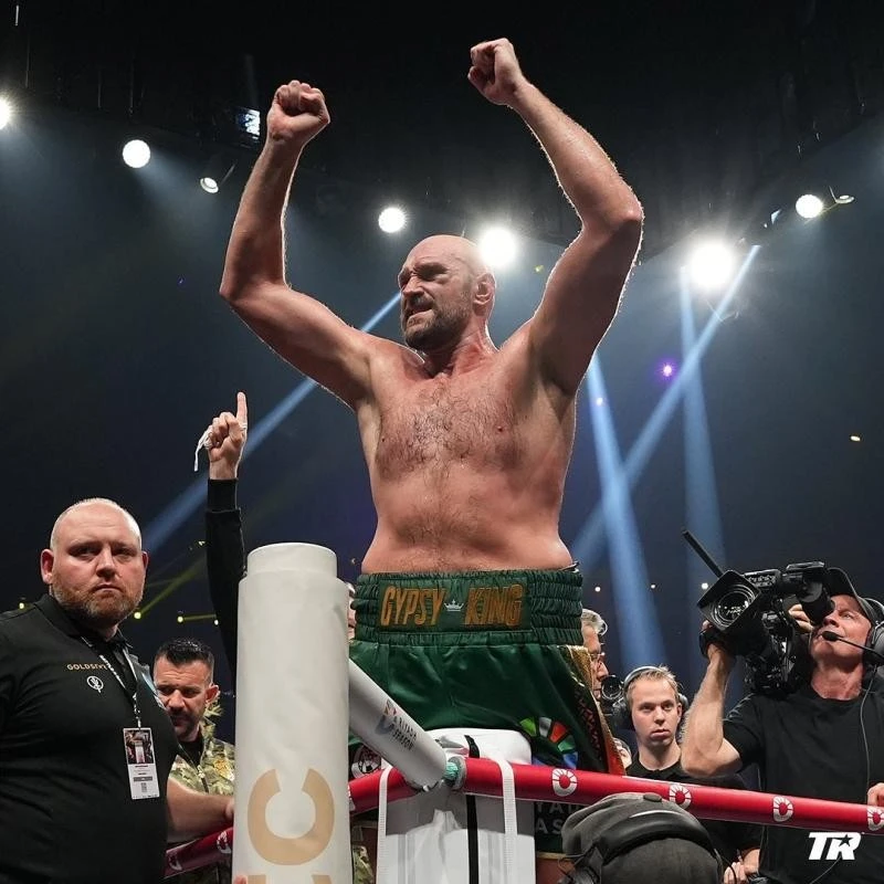 Tyson Fury during the Battle of the Baddest in Riyadh