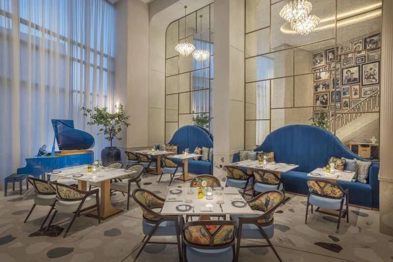 Interior of Jackie restaurant at the St Regis Riyadh hotel