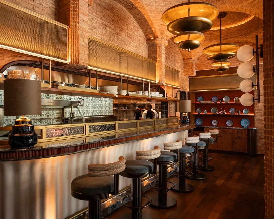 Bar seating at Shahnameh in Jeddah