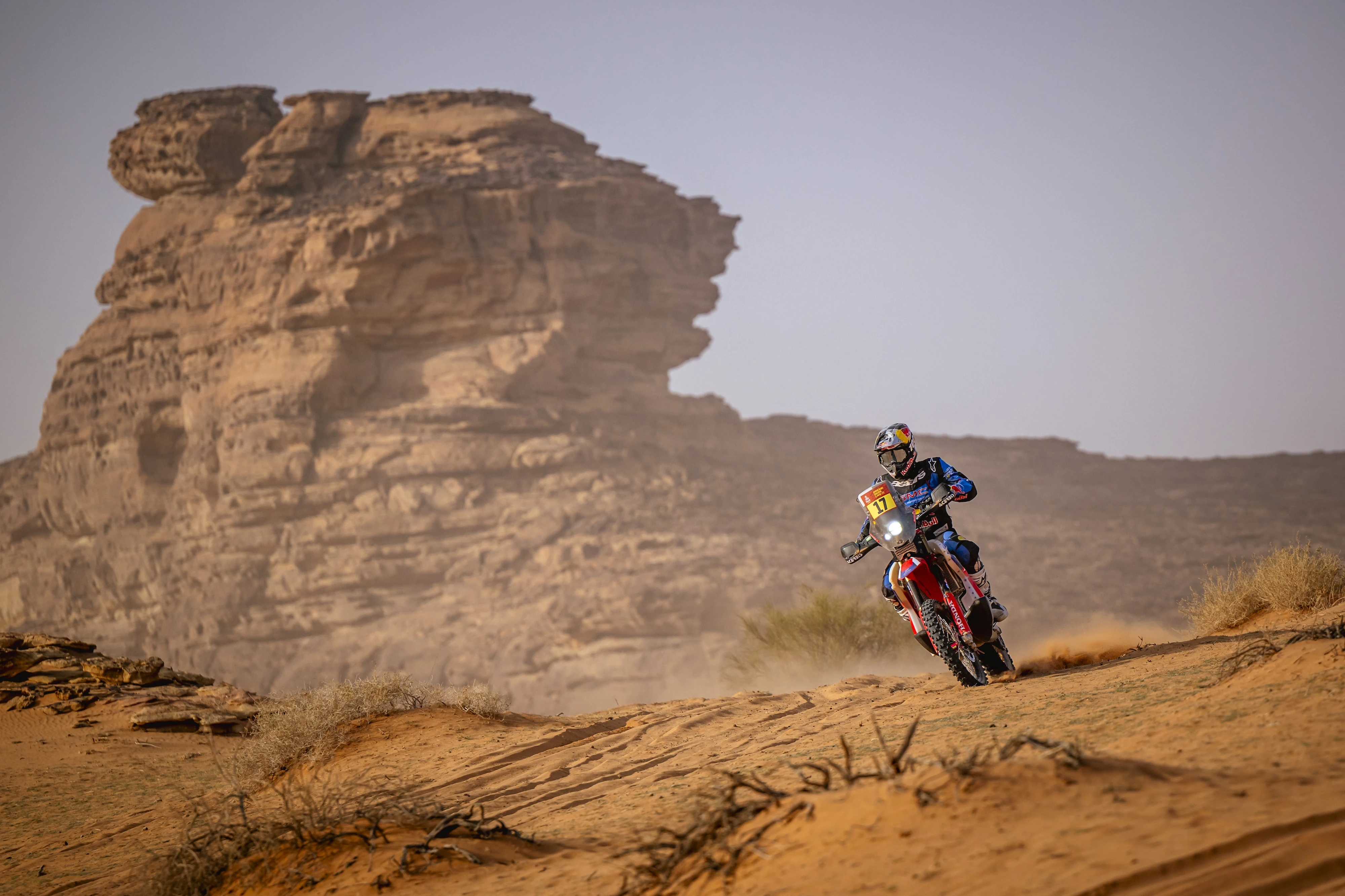 Mohammed Balooshi competes during stage 3 of the 2026 Rally Dakar in Al Ula, Saudi Arabia in January 2026