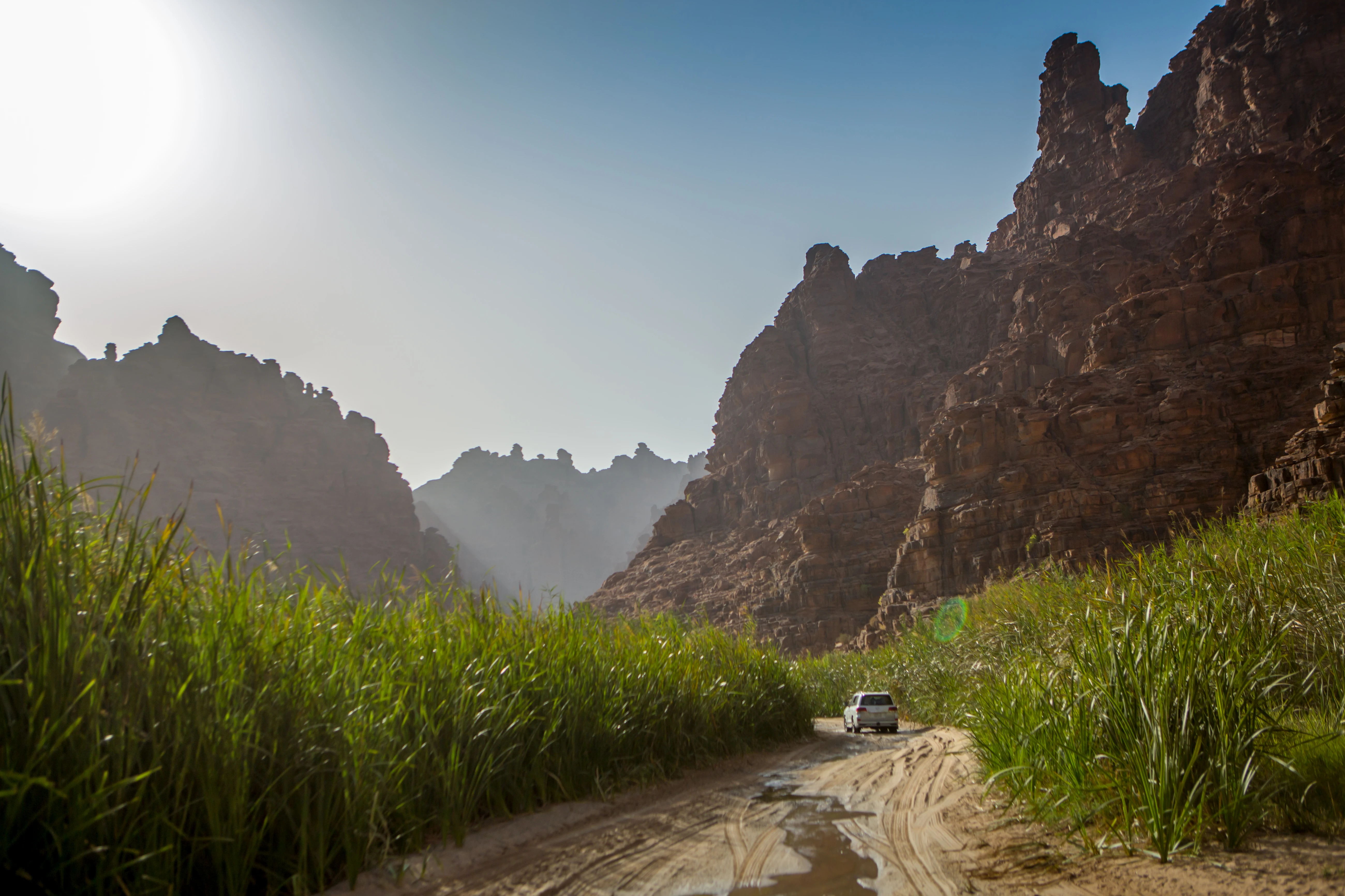 Wadi Al Disah is a famous valley that's an easy day trip from Tabuk City.