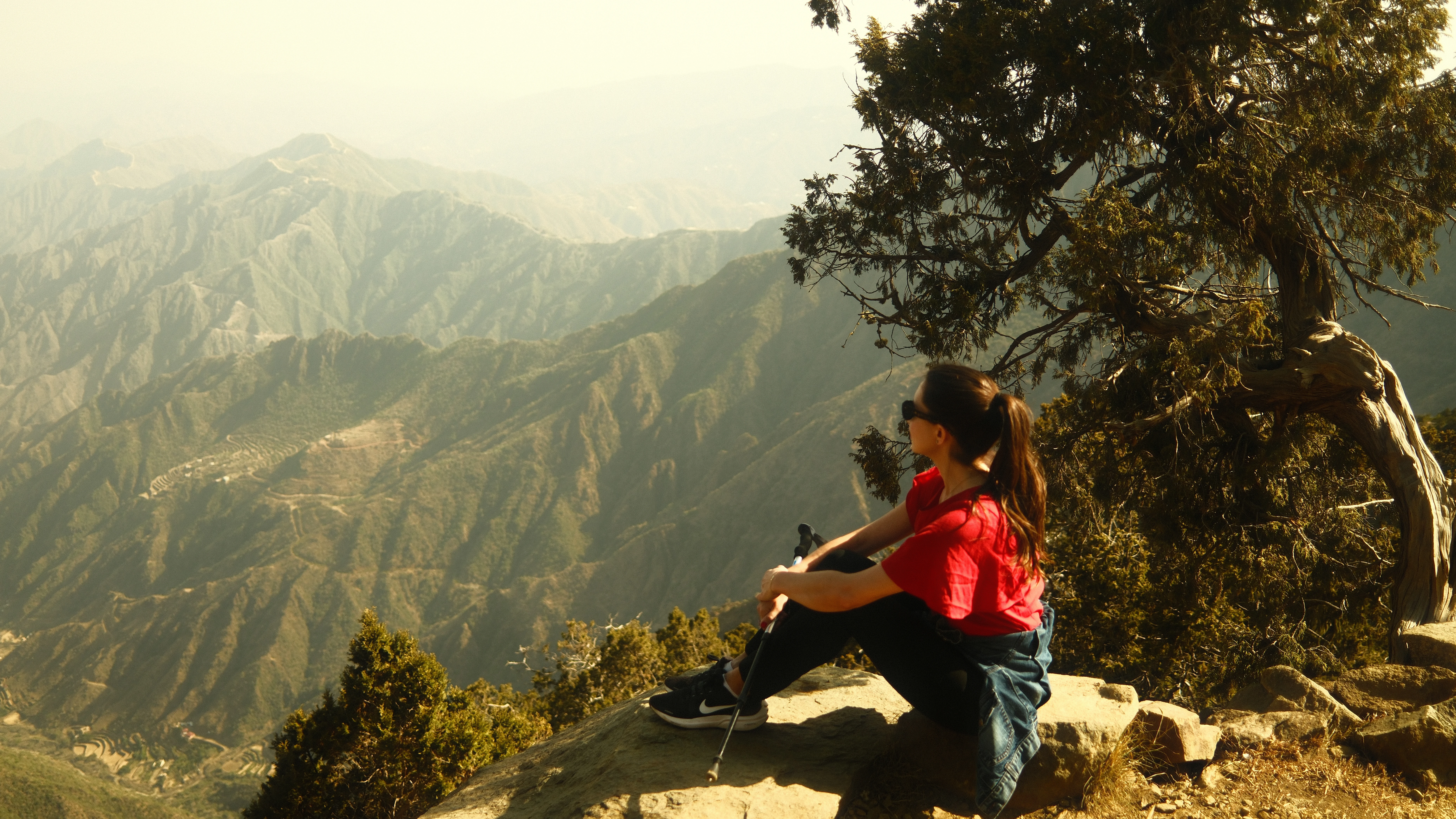 Take a break to enjoy the stunning views of Aseer.