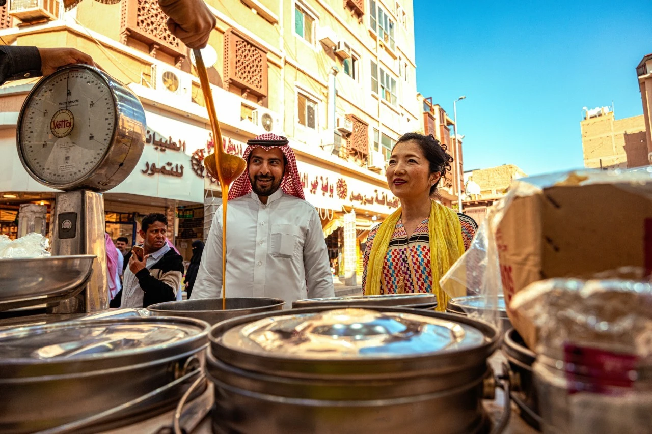 Try some traditional regional food while visiting Taif's markets and Old Town. STA